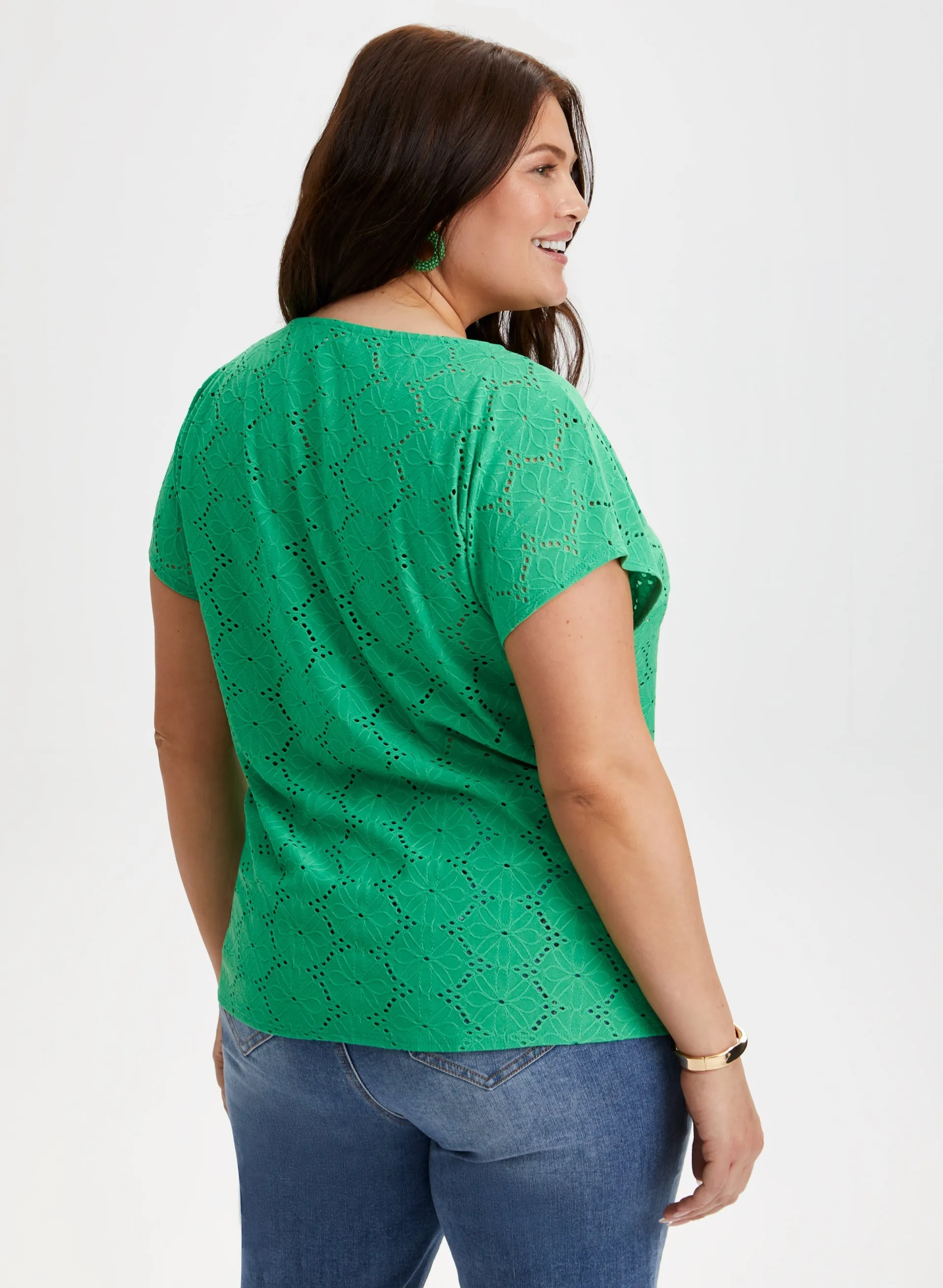 Eyelet Detail Top sold by Laura product image thumbnail 4