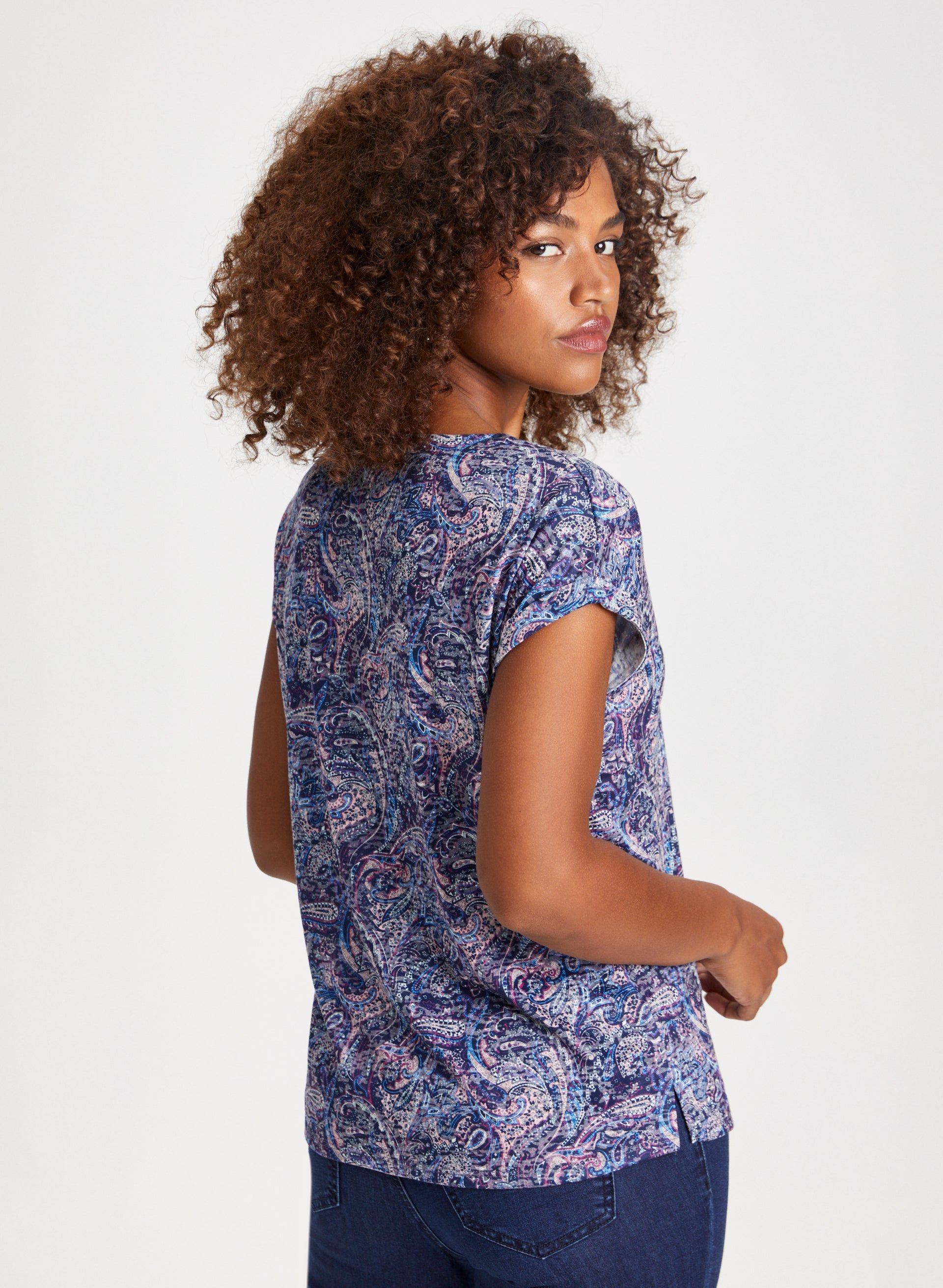Paisley Print Tee sold by Laura product image thumbnail 4