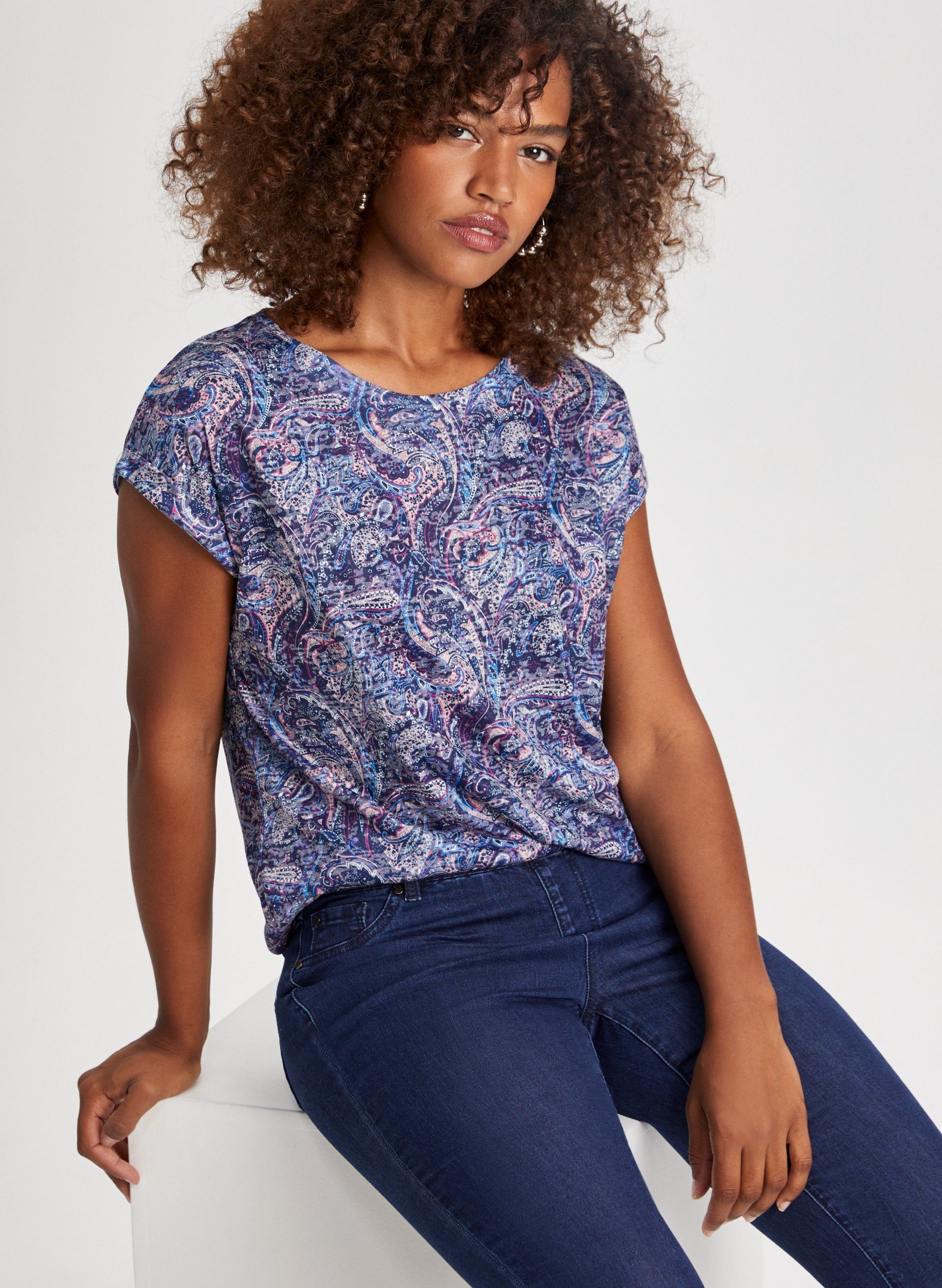 Paisley Print Tee sold by Laura product image thumbnail 5