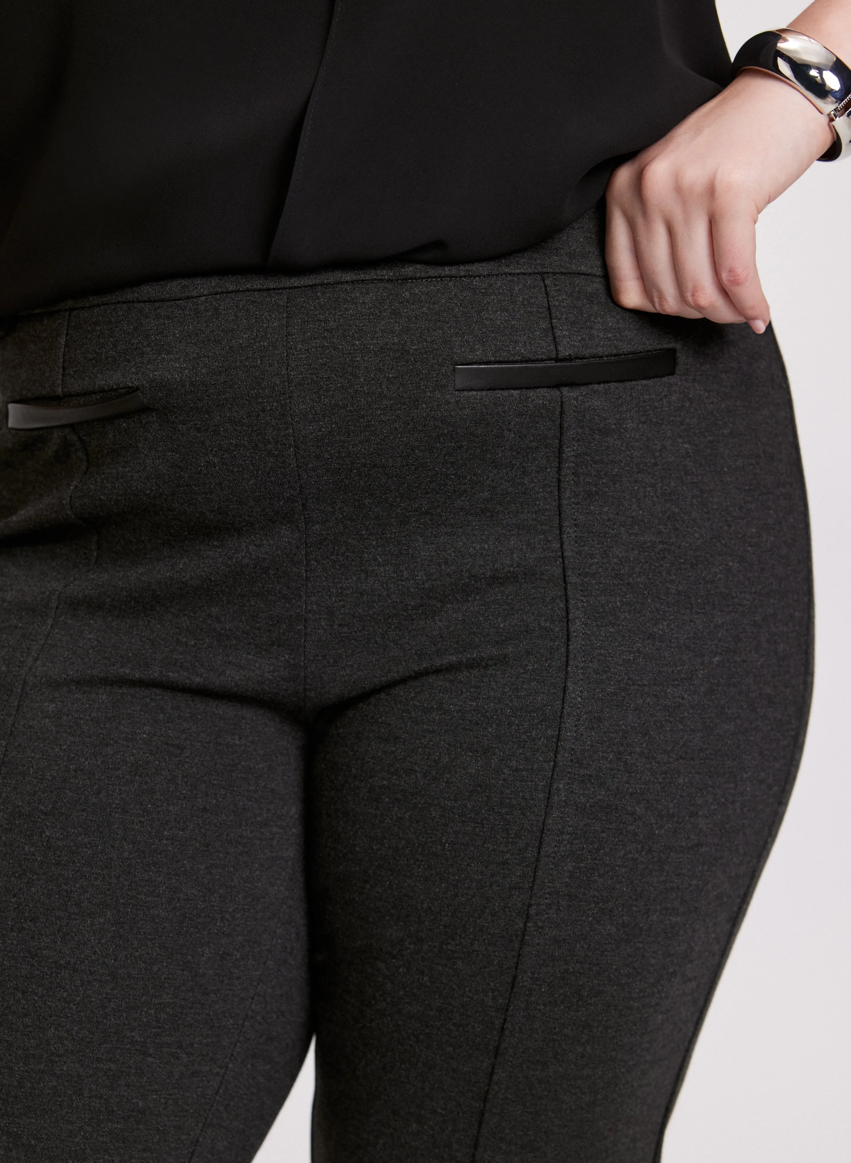 Sofia Pull-On Straight-Leg Pants sold by Laura product image thumbnail 5