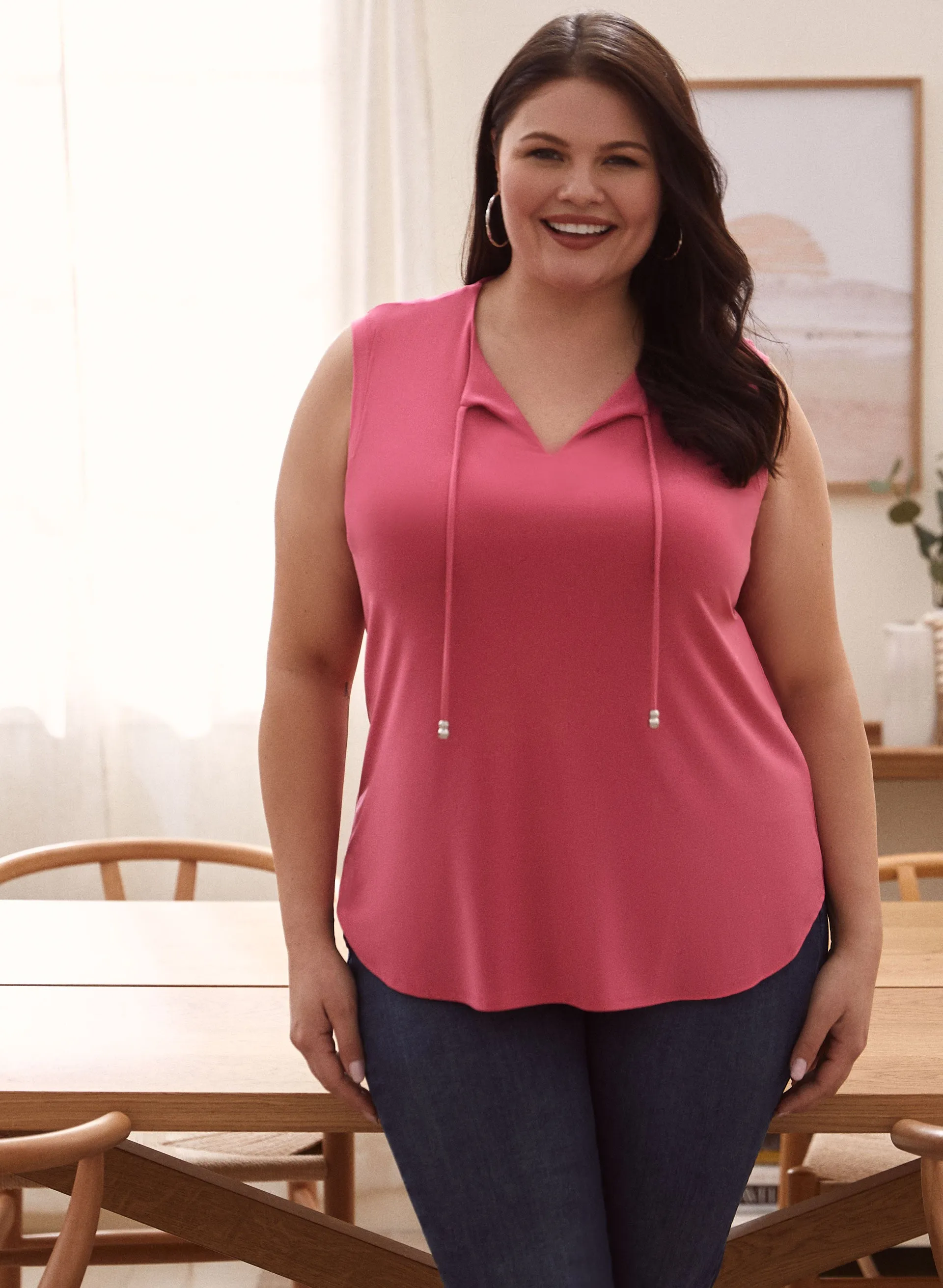 Joseph Ribkoff - Drawstring Detail Top sold by Laura
