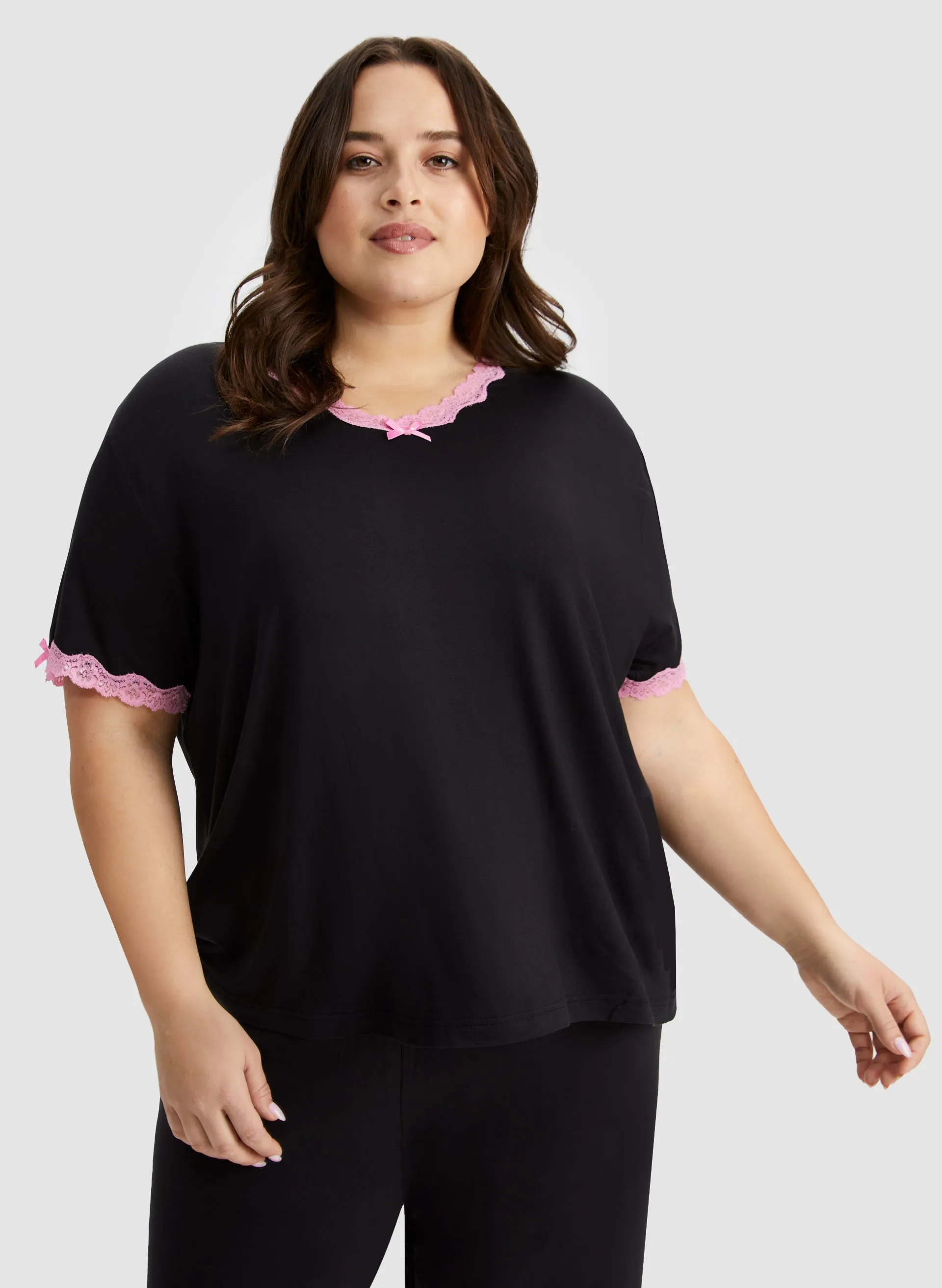 Lace Trim Pyjama Set sold by Laura product image thumbnail 5