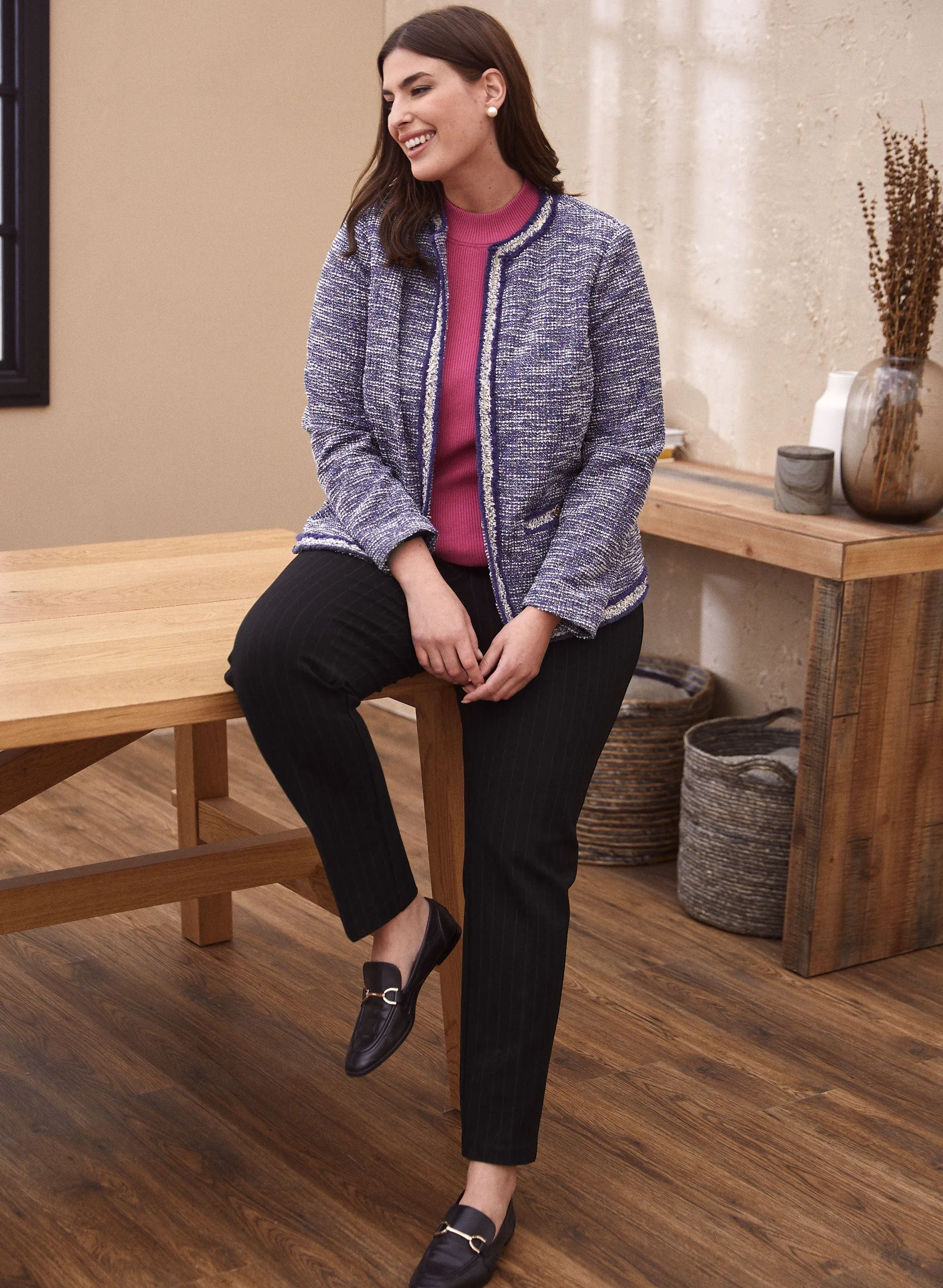 Pull-On Pinstripe Pants sold by Laura product image thumbnail 3