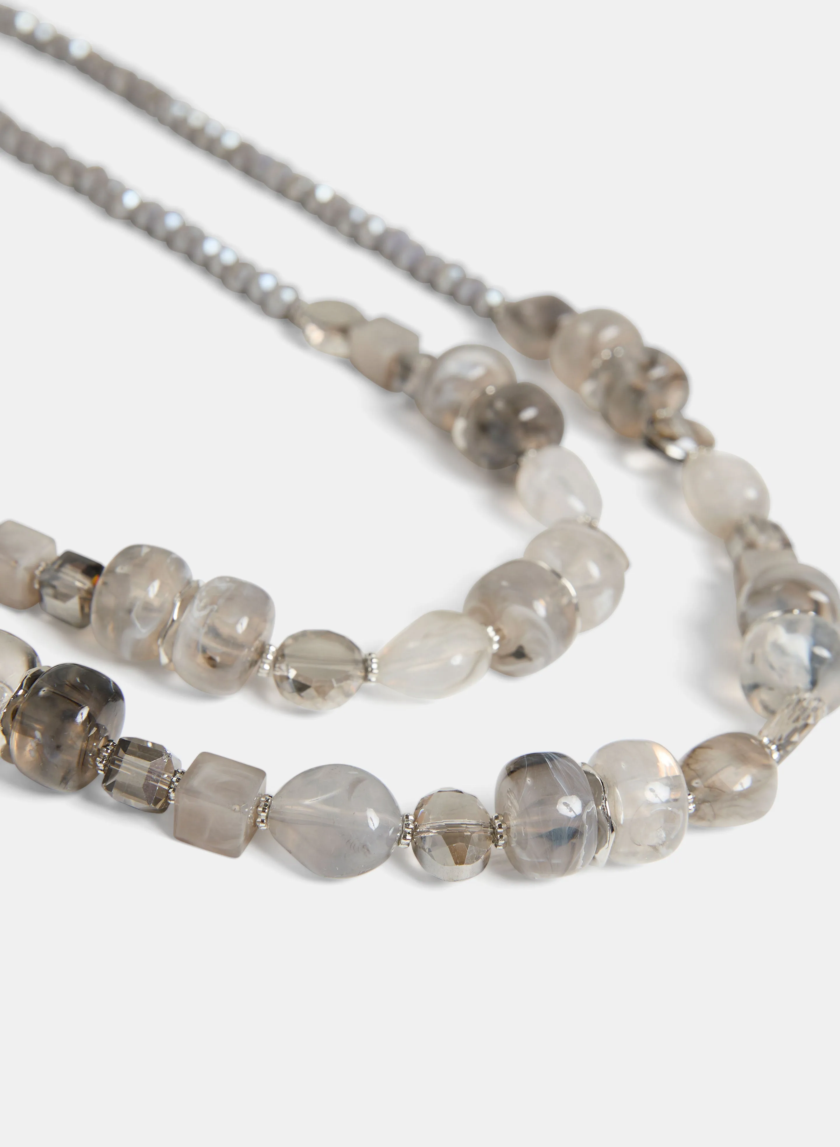 Double Row Stone Detail Necklace sold by Laura product image thumbnail 2