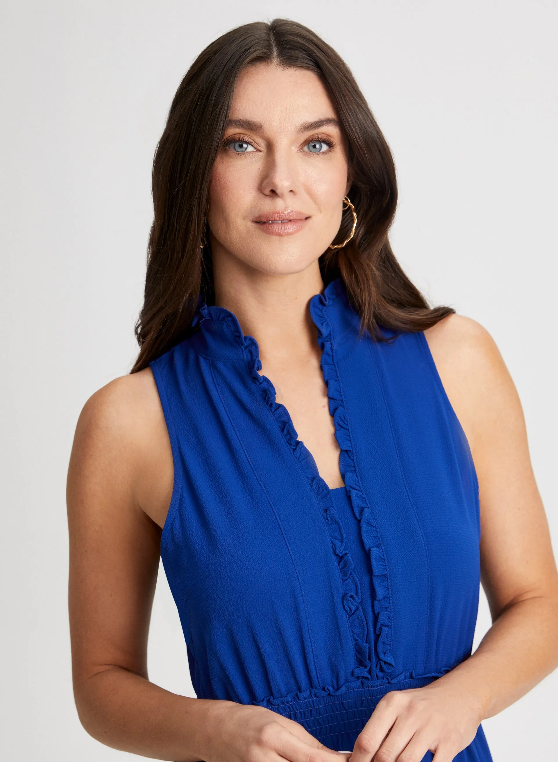 Sleeveless Ruffle Detail Maxi Dress sold by Laura product image thumbnail 4