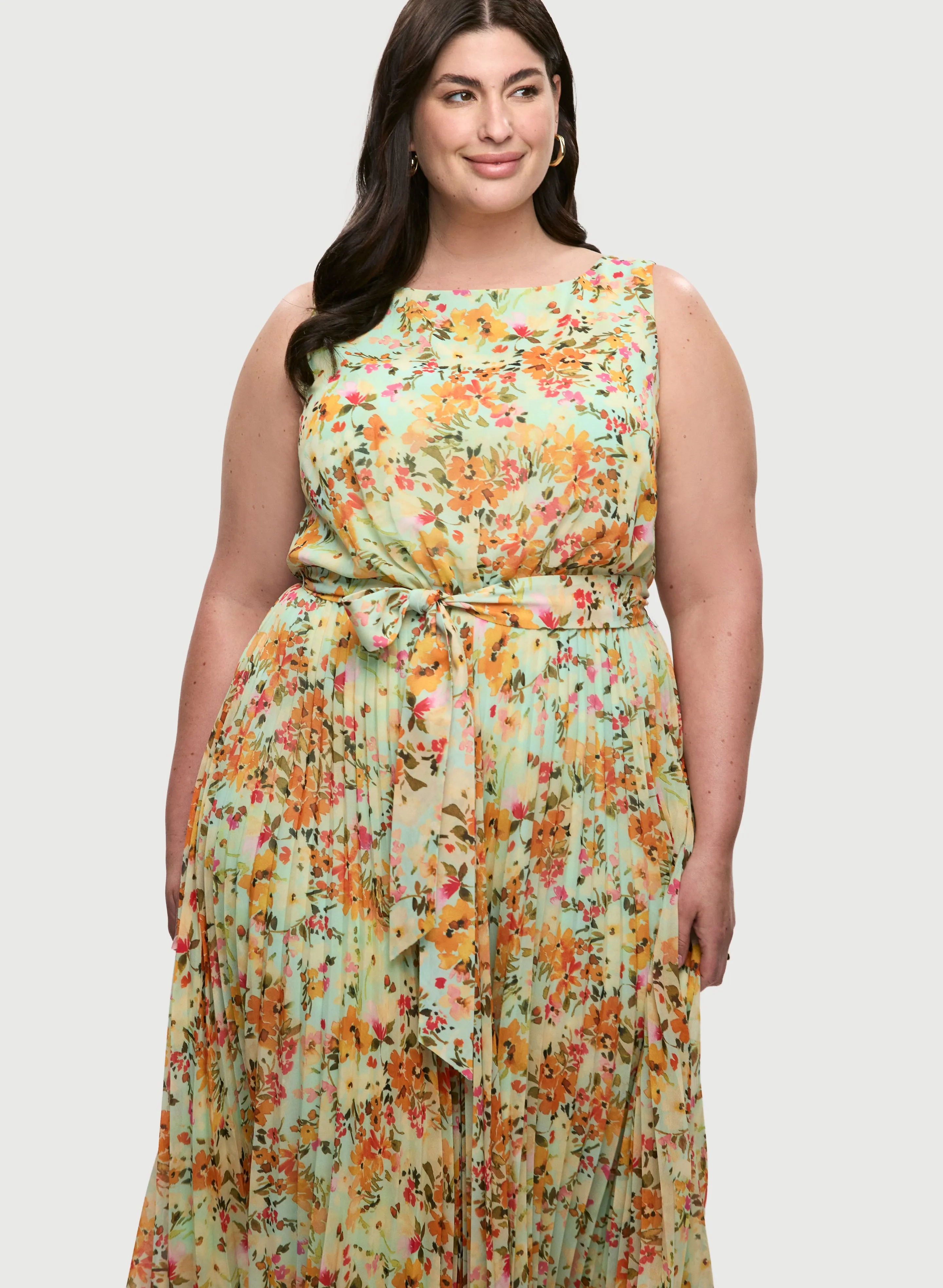 Floral Chiffon Midi Dress sold by Laura product image thumbnail 5