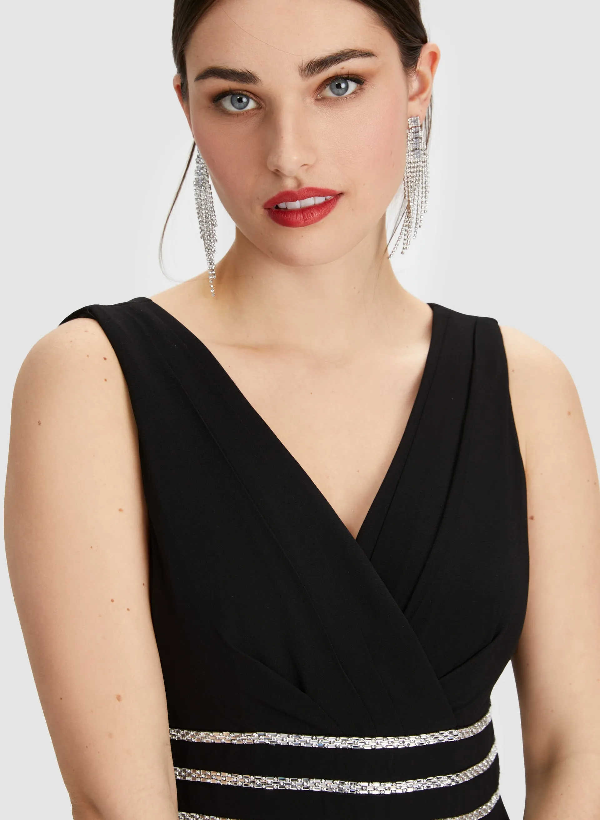 Rhinestone Stripe Detail Jumpsuit sold by Laura product image thumbnail 4