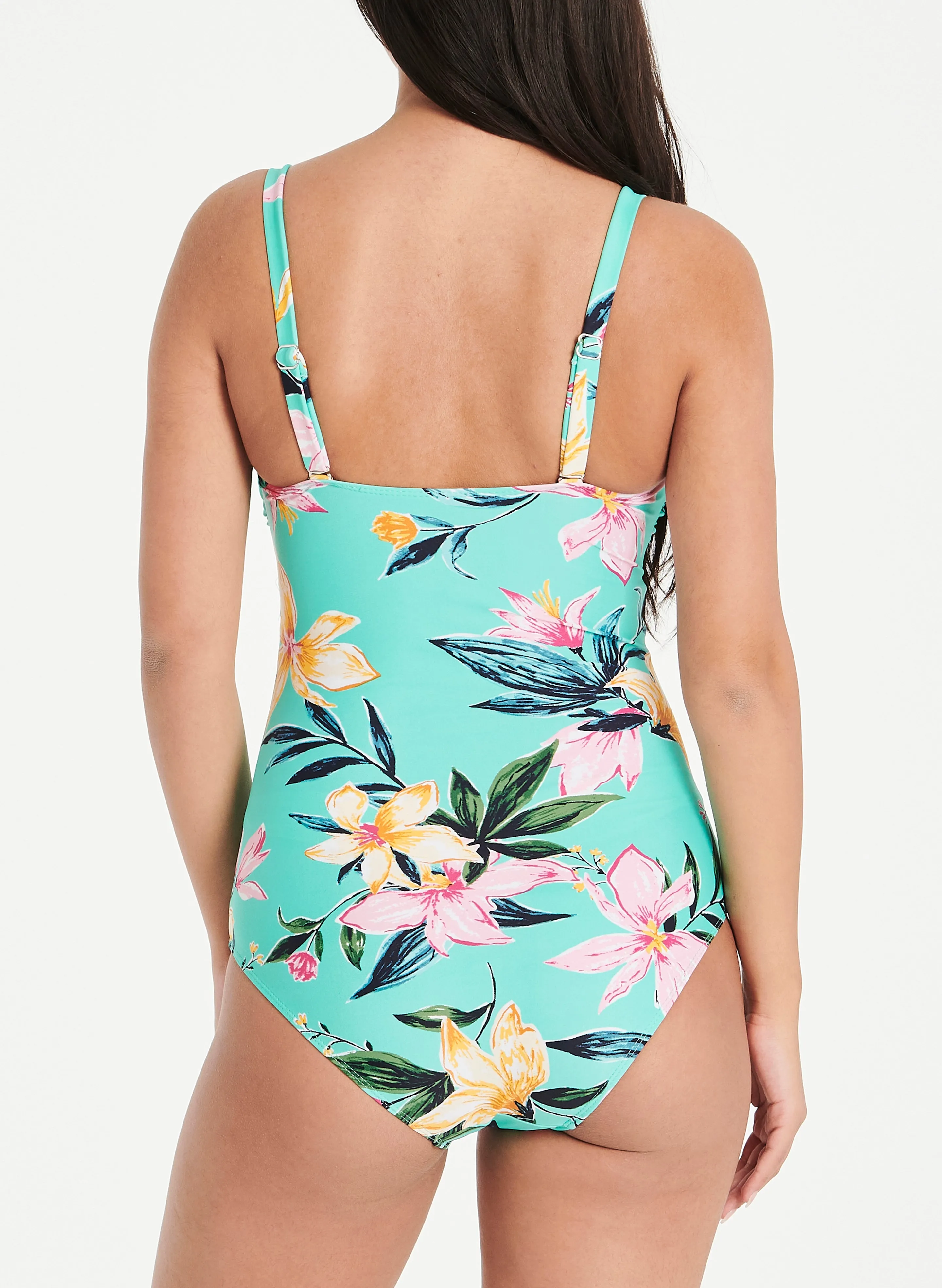 Floral Print One-Piece Swimsuit sold by Laura product image thumbnail 3