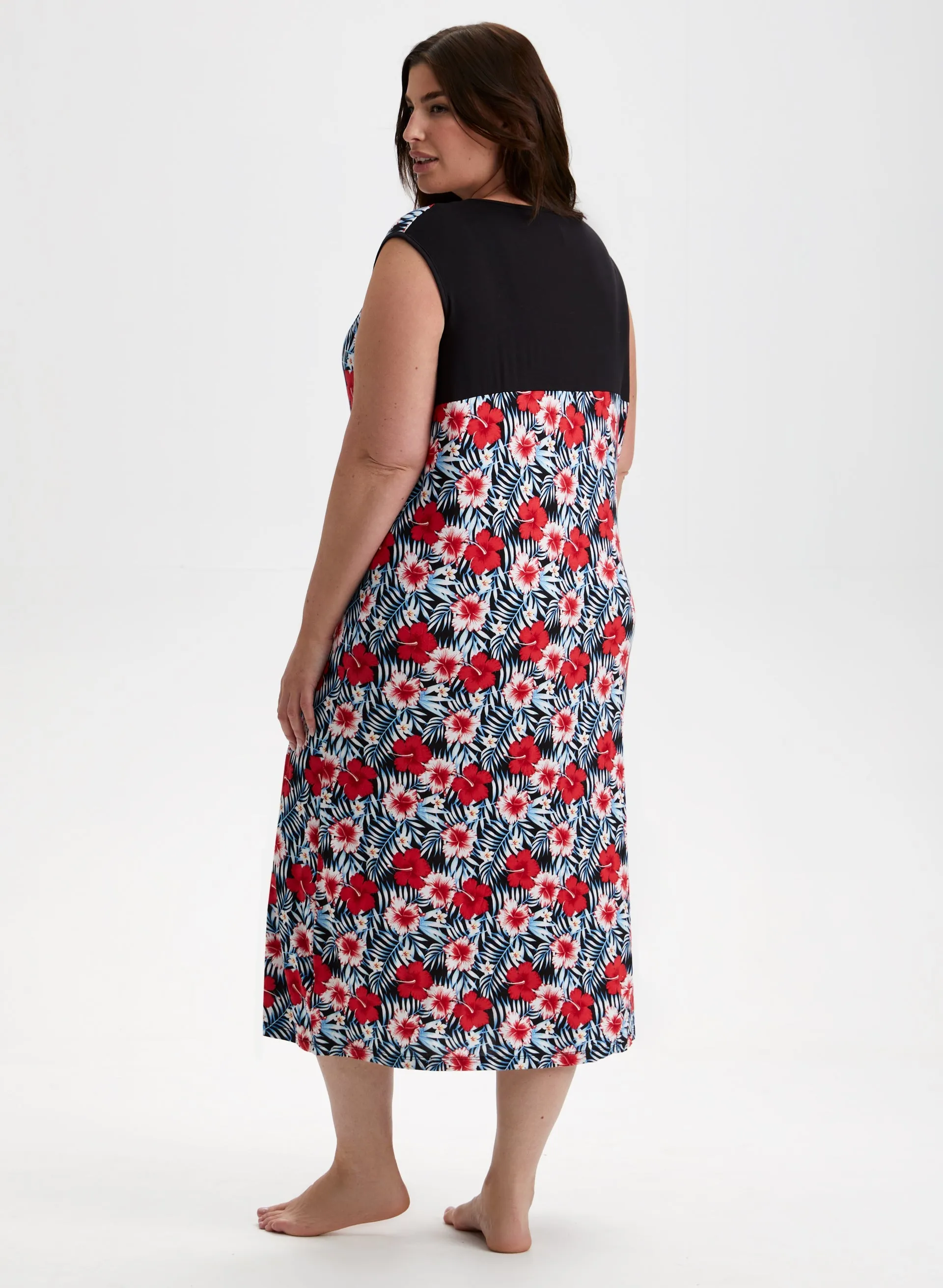 Tropical Floral Print Nightgown sold by Laura product image thumbnail 2