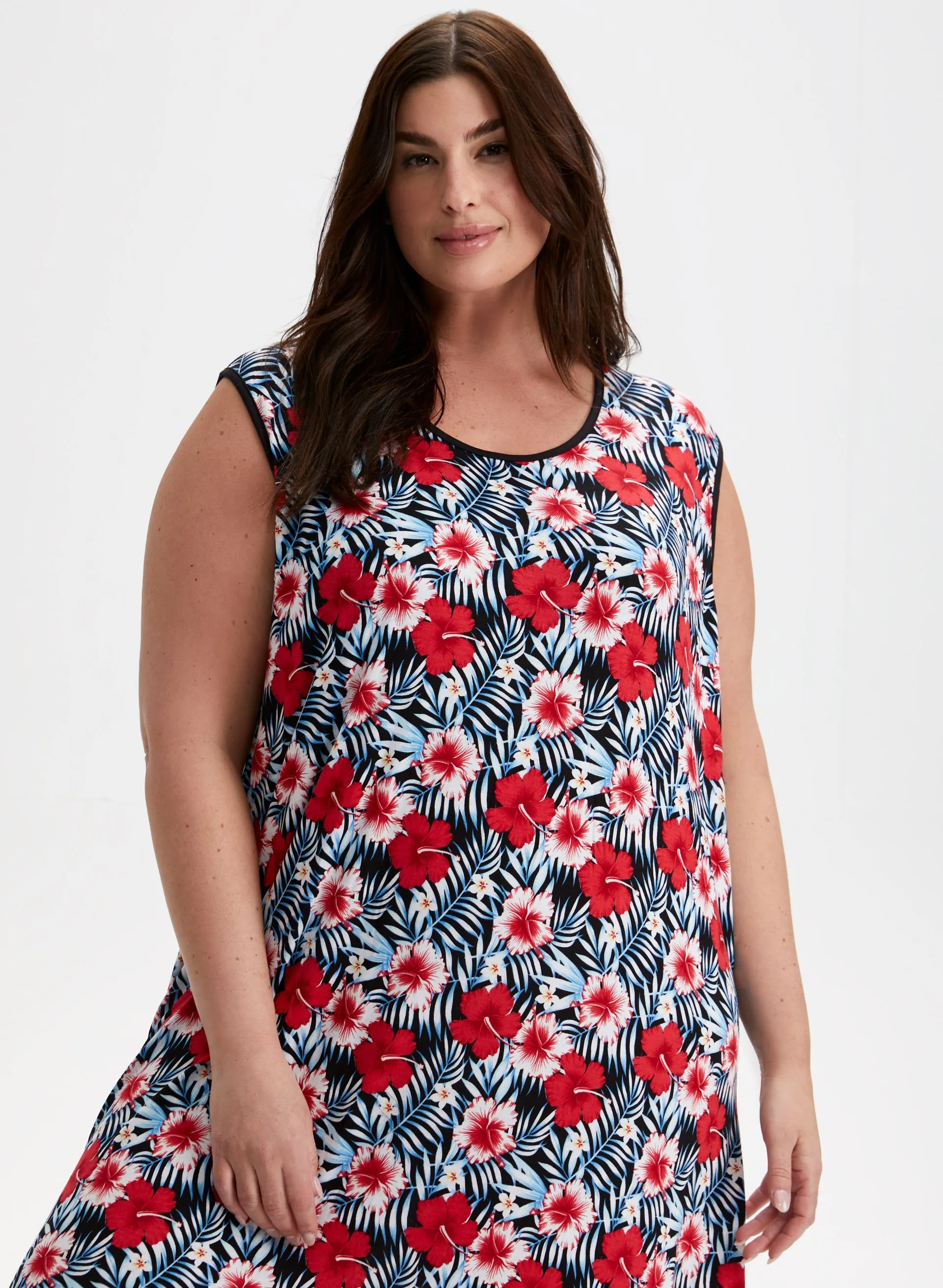 Tropical Floral Print Nightgown sold by Laura product image thumbnail 5