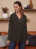 Long Sleeve V-Neck Blouse sold by Laura