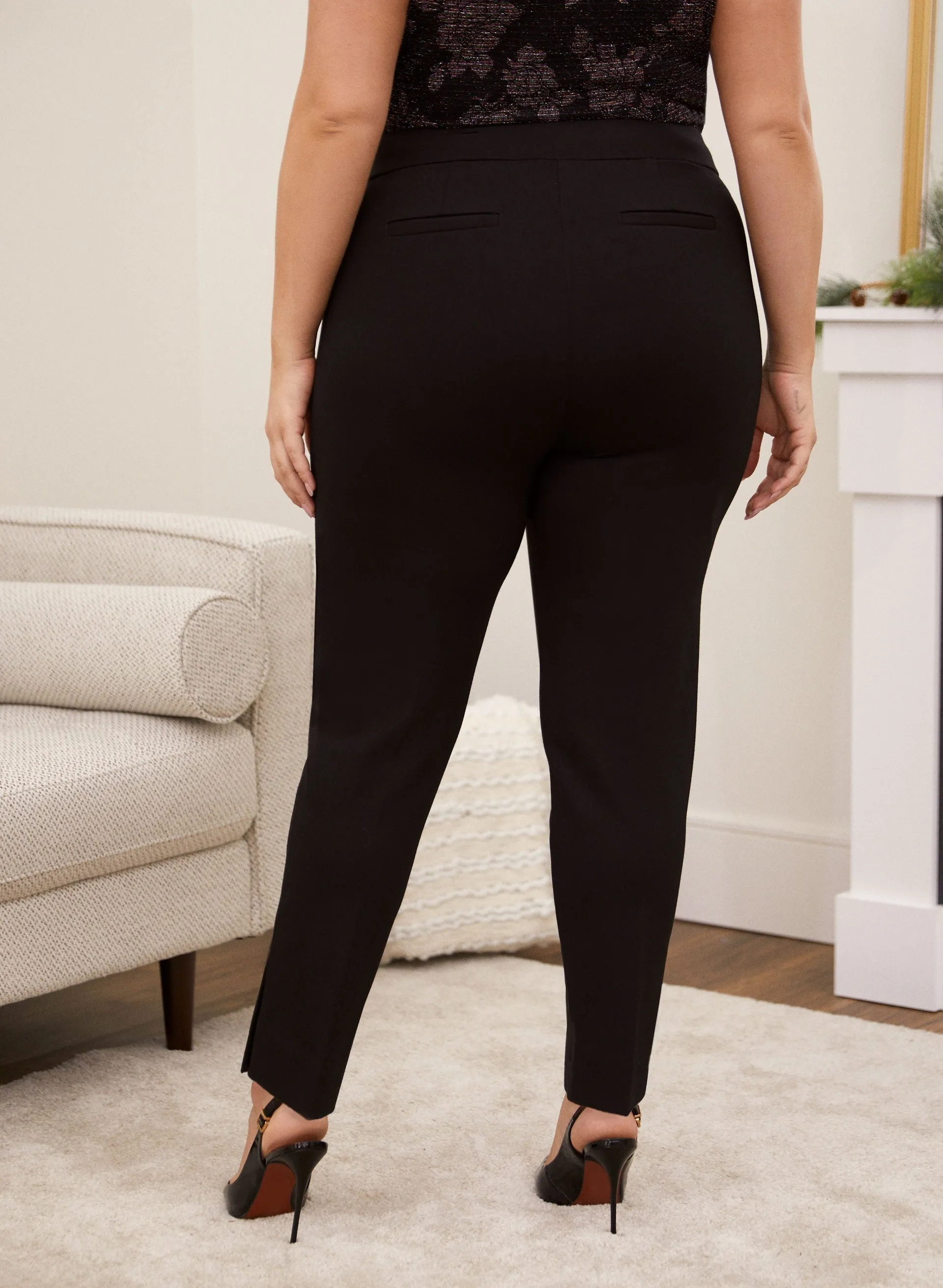 City Fit Rhinestone Trim Pants sold by Laura product image thumbnail 2