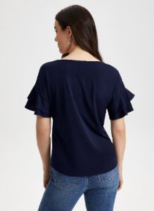 Ruffle Sleeve Top sold by Laura