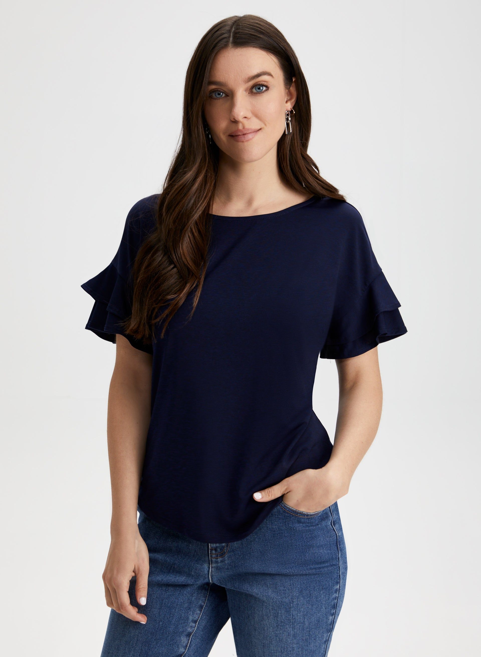 Ruffle Sleeve Top sold by Laura product image thumbnail 5