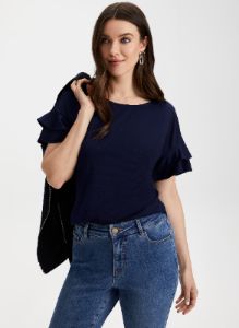 Ruffle Sleeve Top sold by Laura