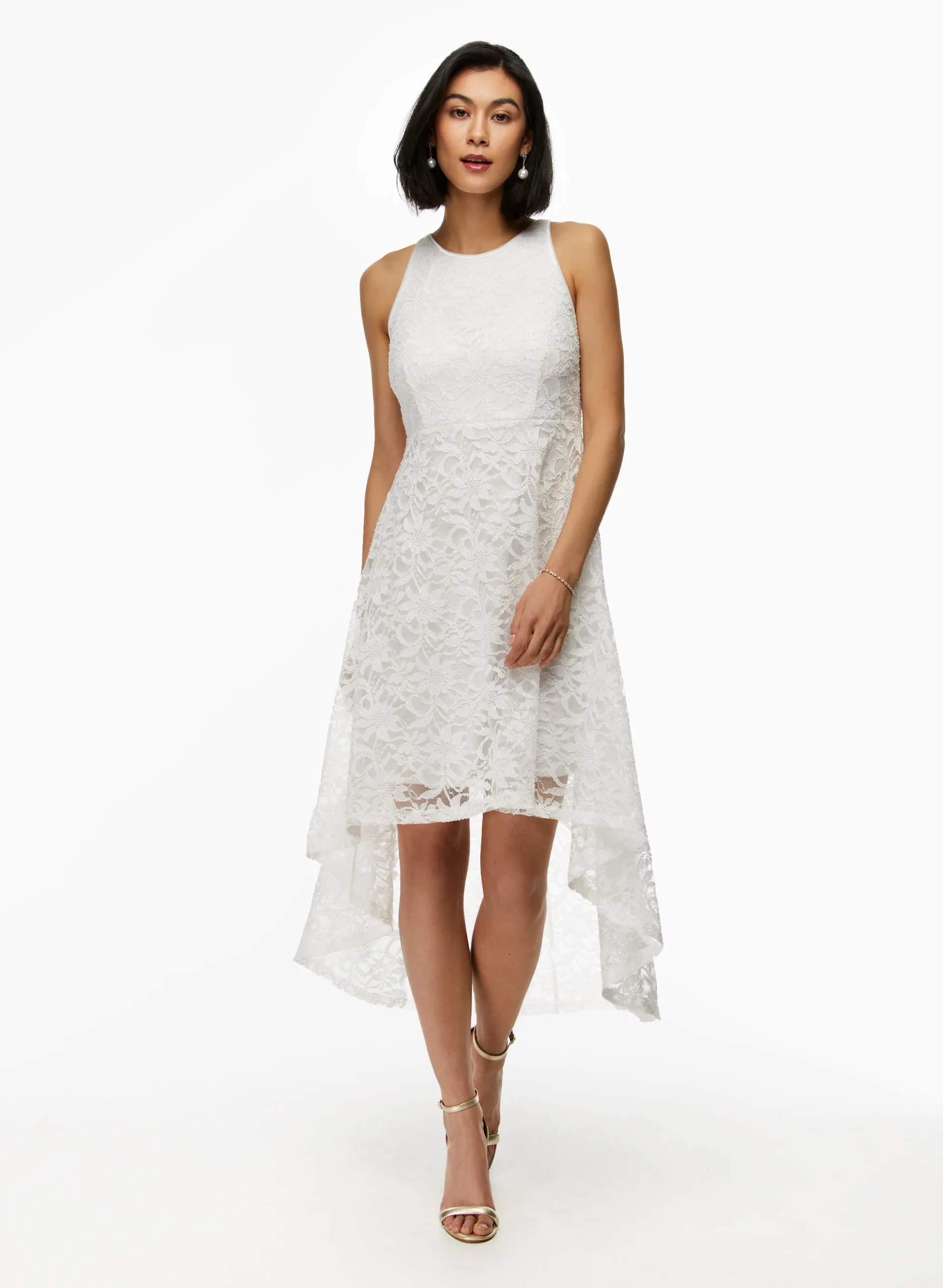 Lace High-Low Dress sold by Laura