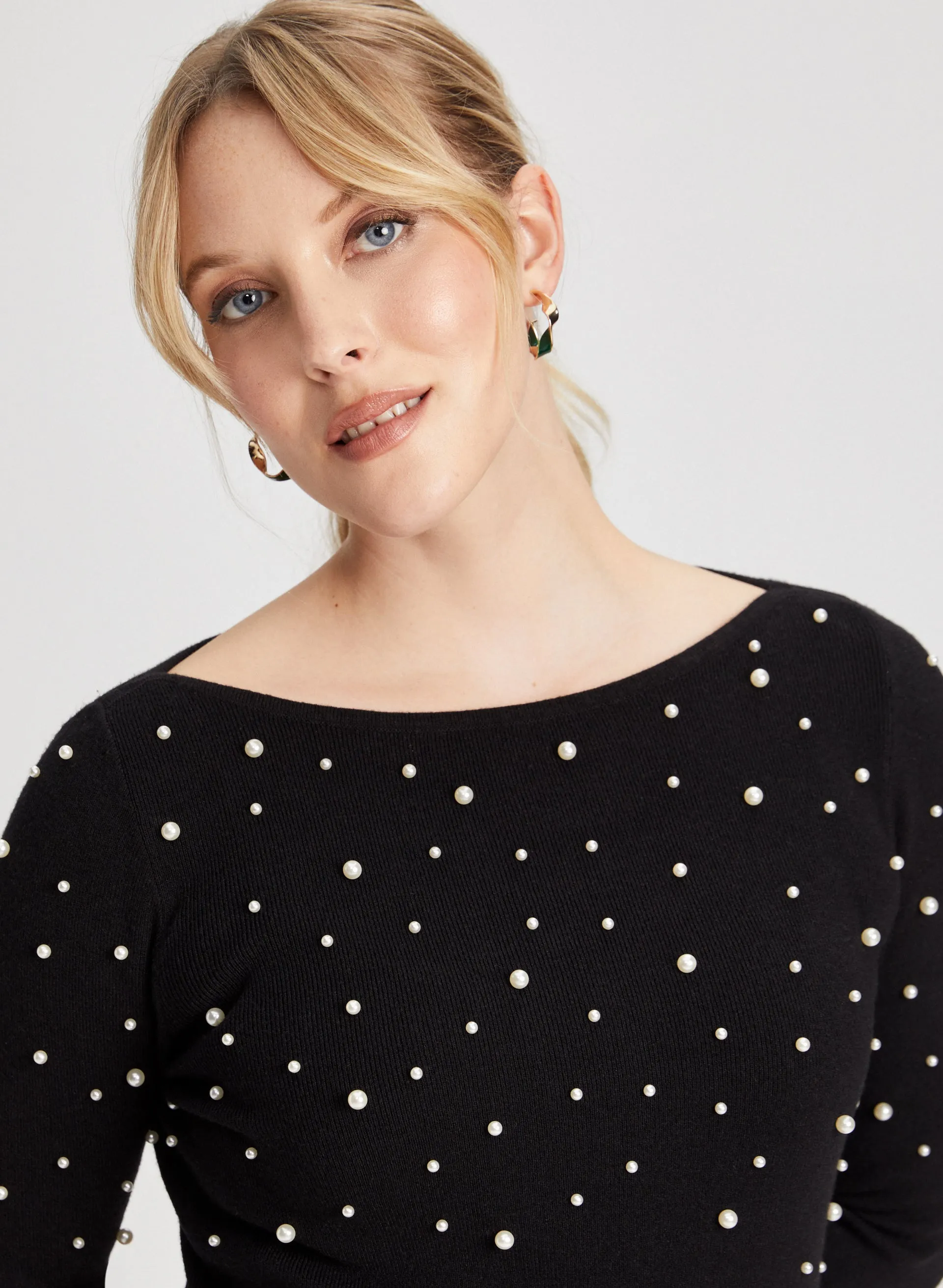 Pearl Detail Sweater Dress sold by Laura product image thumbnail 5