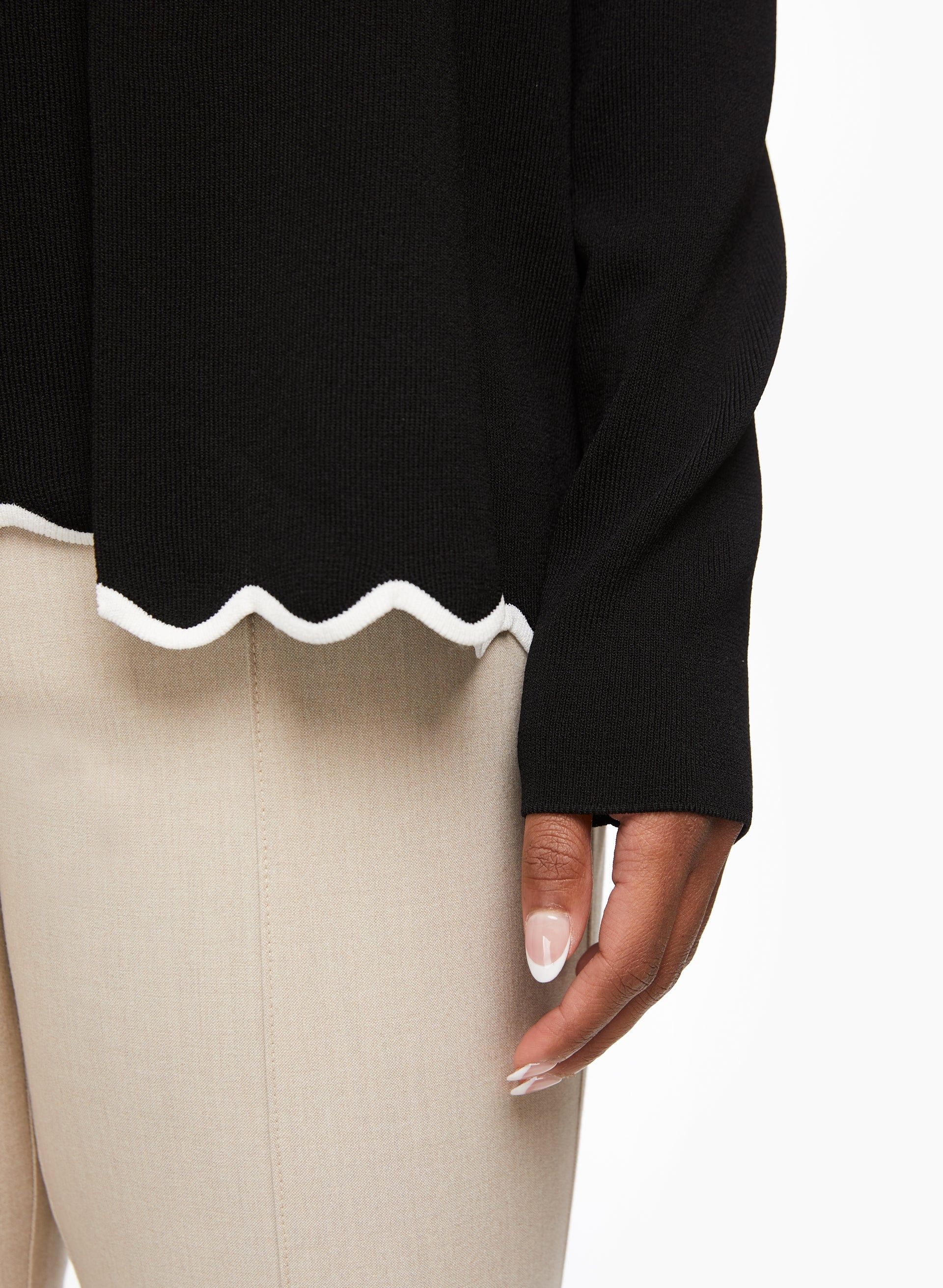 Scallop Detail Cardigan sold by Laura product image thumbnail 2