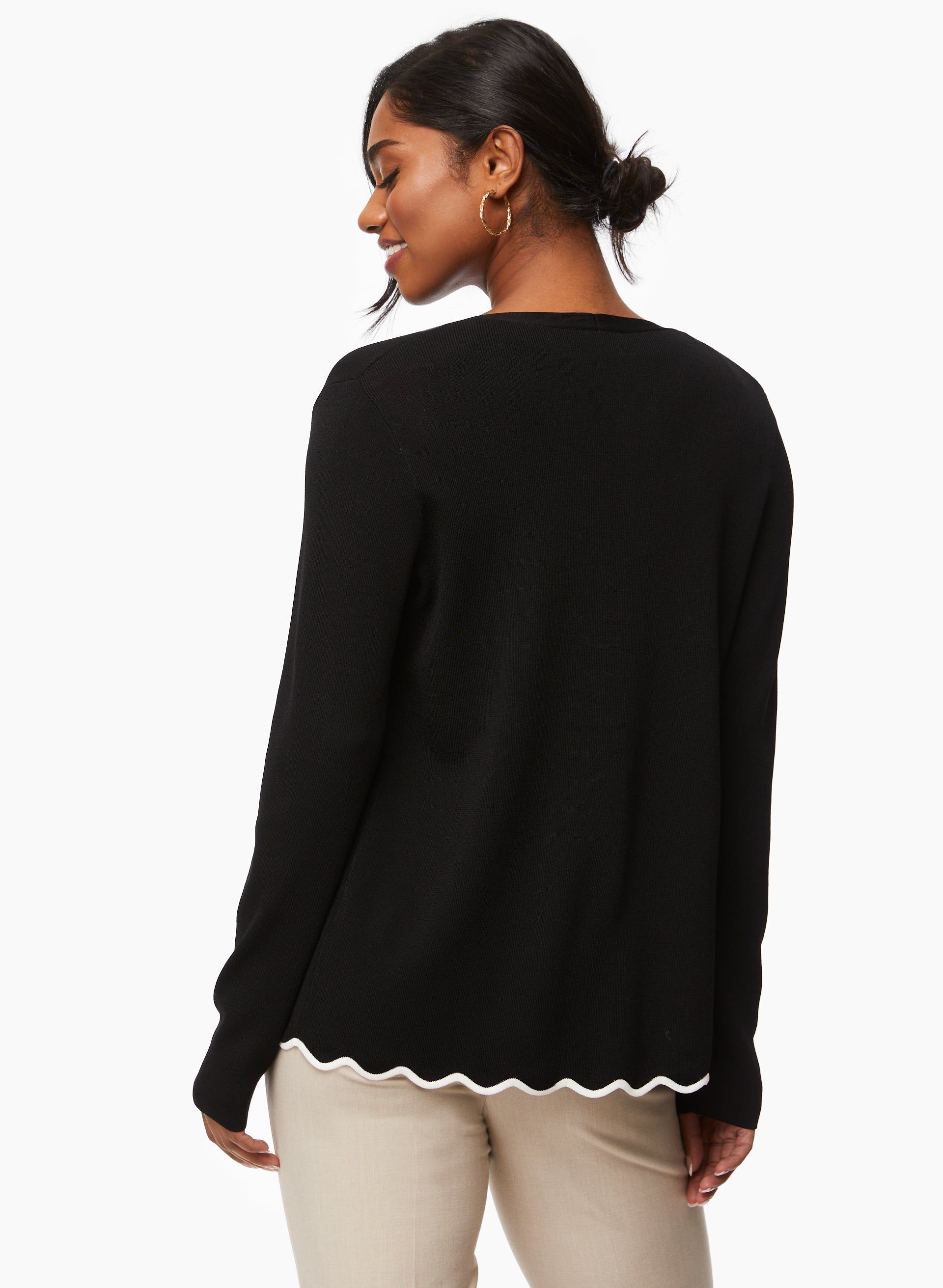 Scallop Detail Cardigan sold by Laura product image thumbnail 4