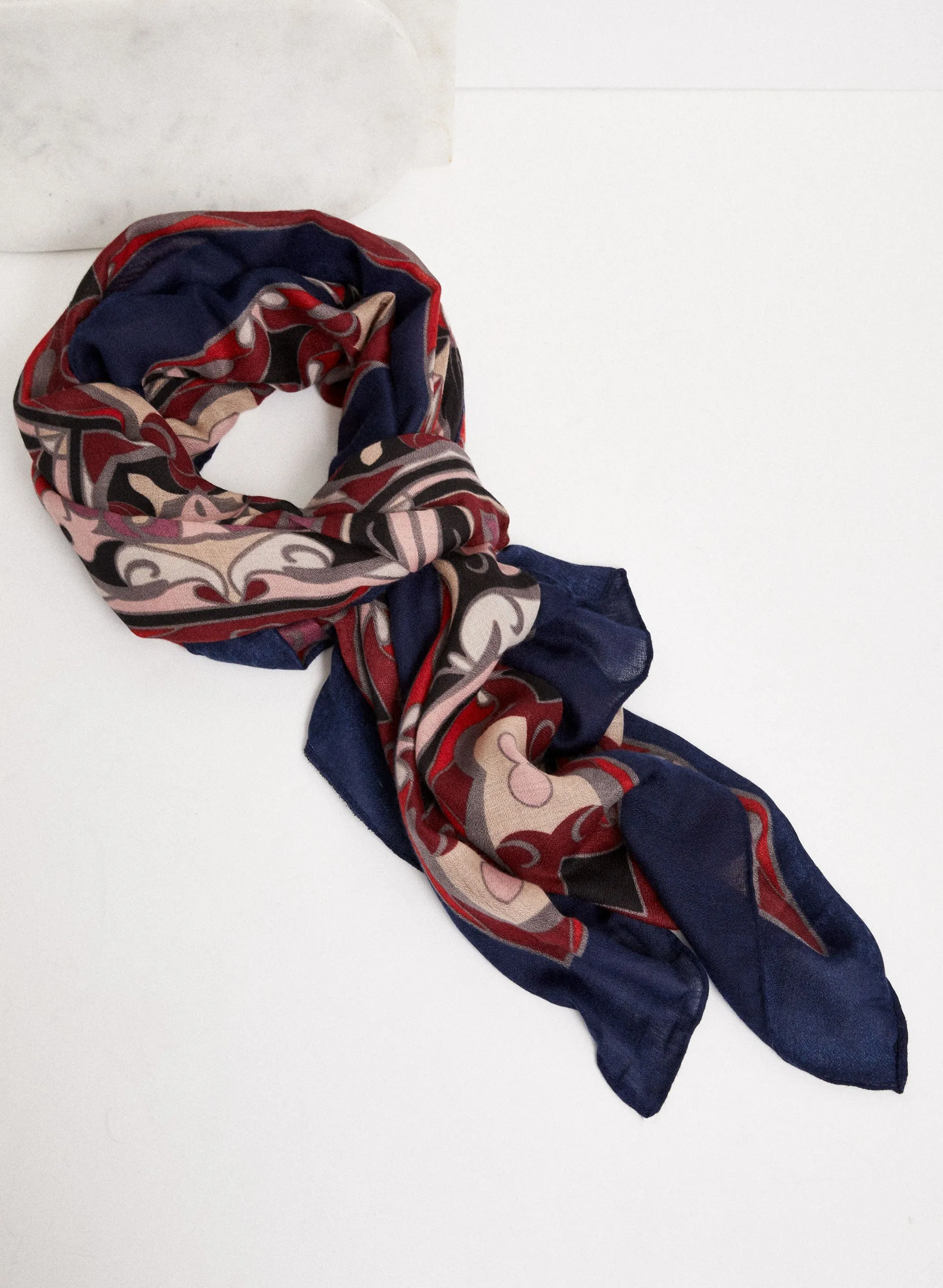 Abstract Print Scarf sold by Laura