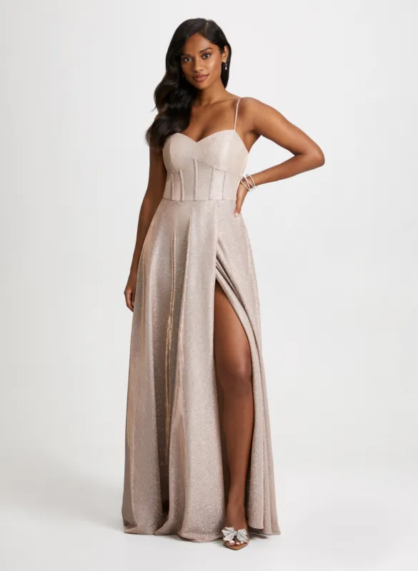 Knit Metallic Dress sold by Laura