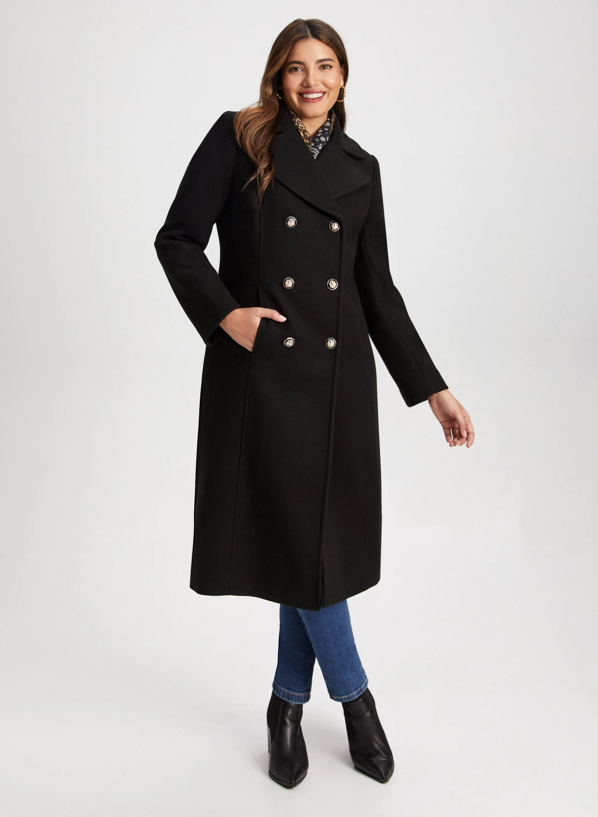 Stretch Wool Blend Coat sold by Laura product image thumbnail 3