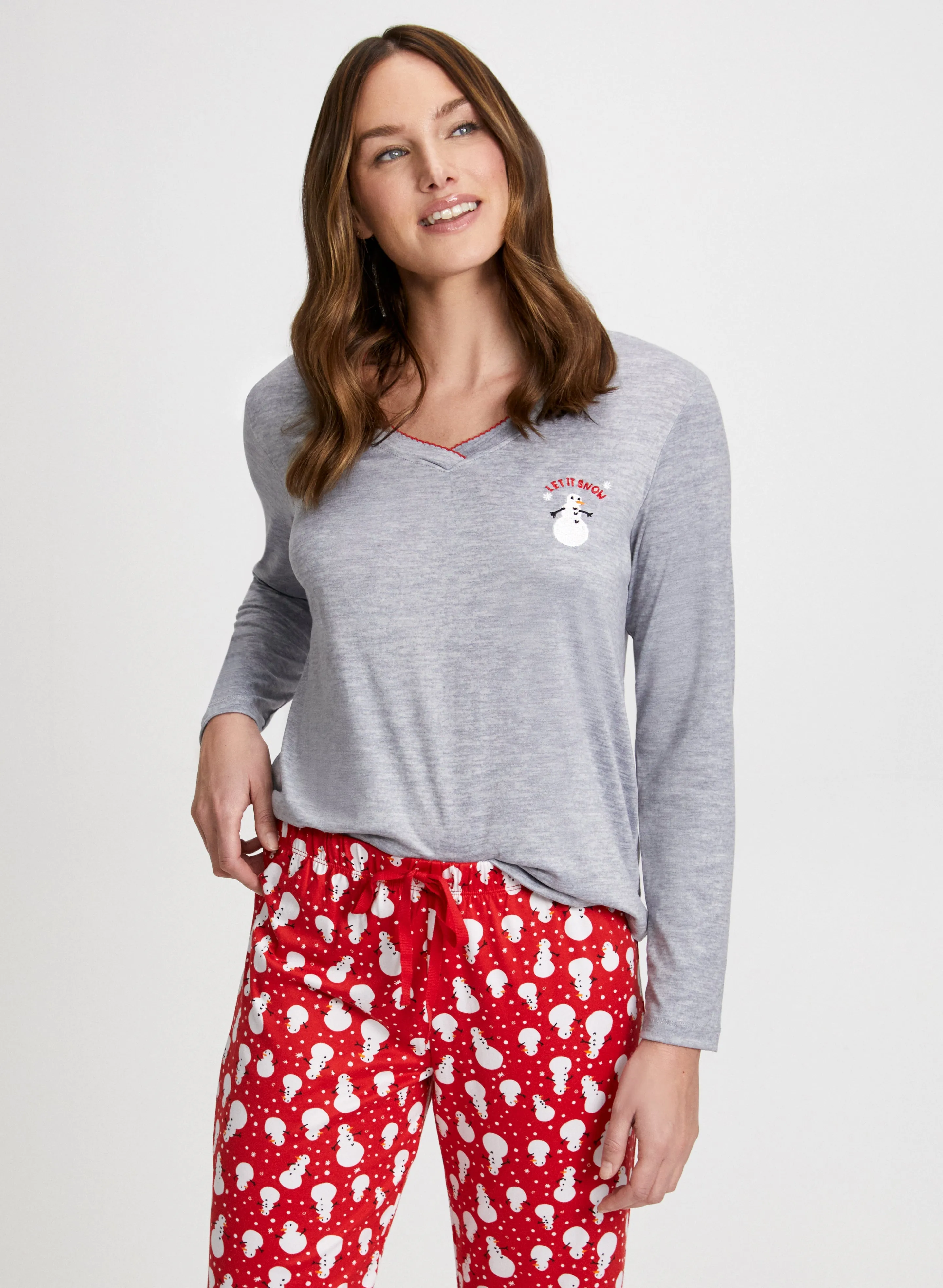 Snowman Print Pyjama Set sold by Laura product image thumbnail 3