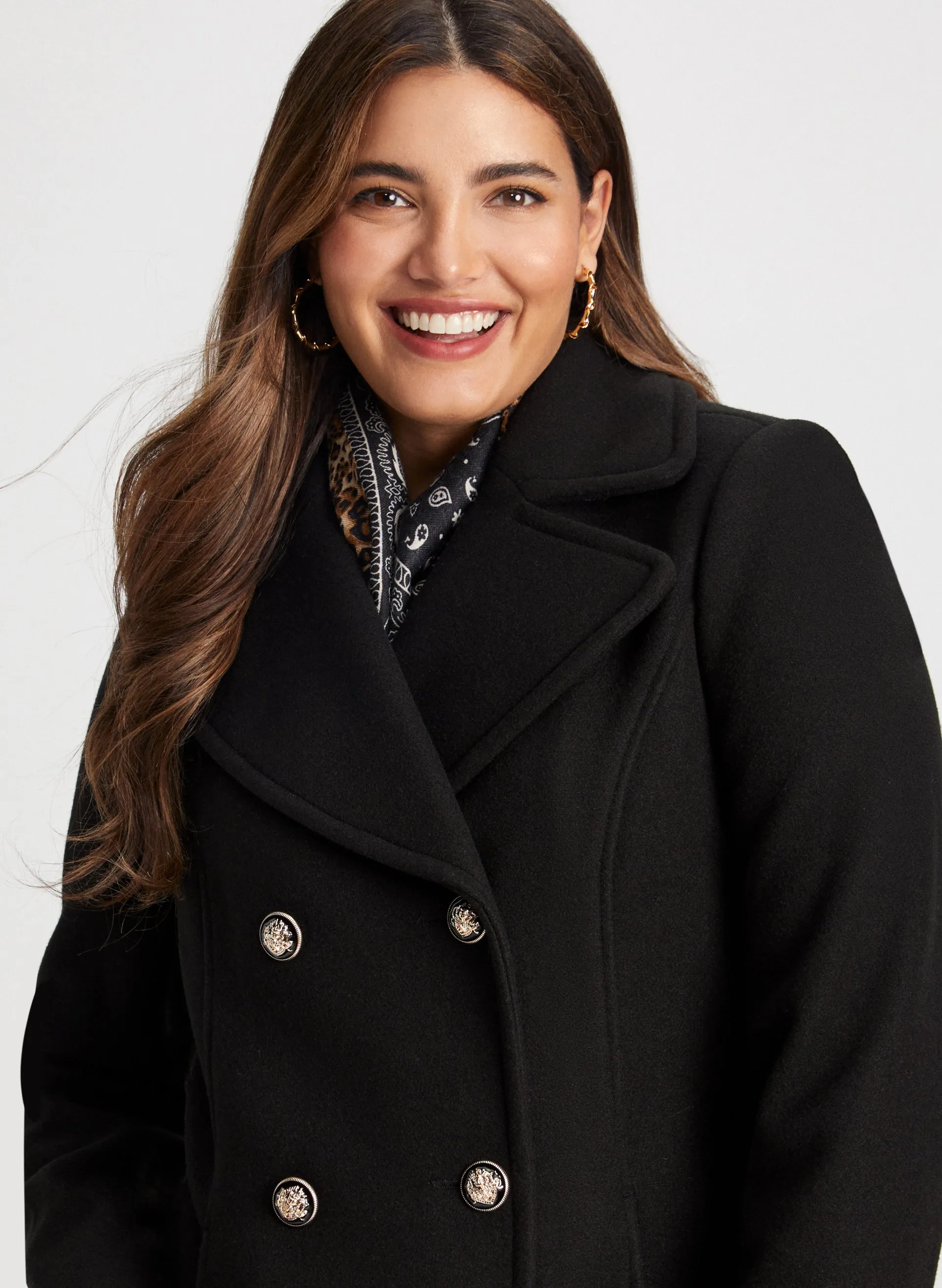Stretch Wool Blend Coat sold by Laura product image thumbnail 4