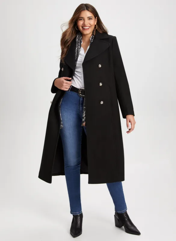 Stretch Wool Blend Coat sold by Laura