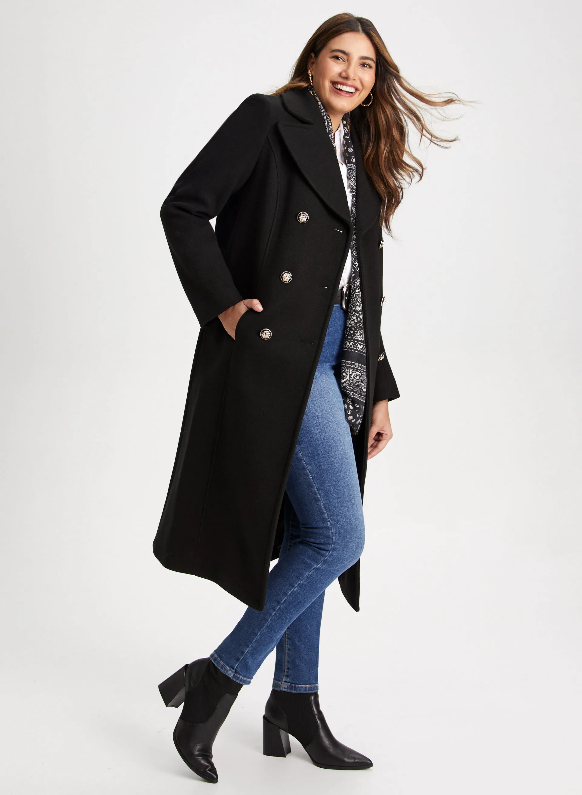 Stretch Wool Blend Coat sold by Laura product image thumbnail 5