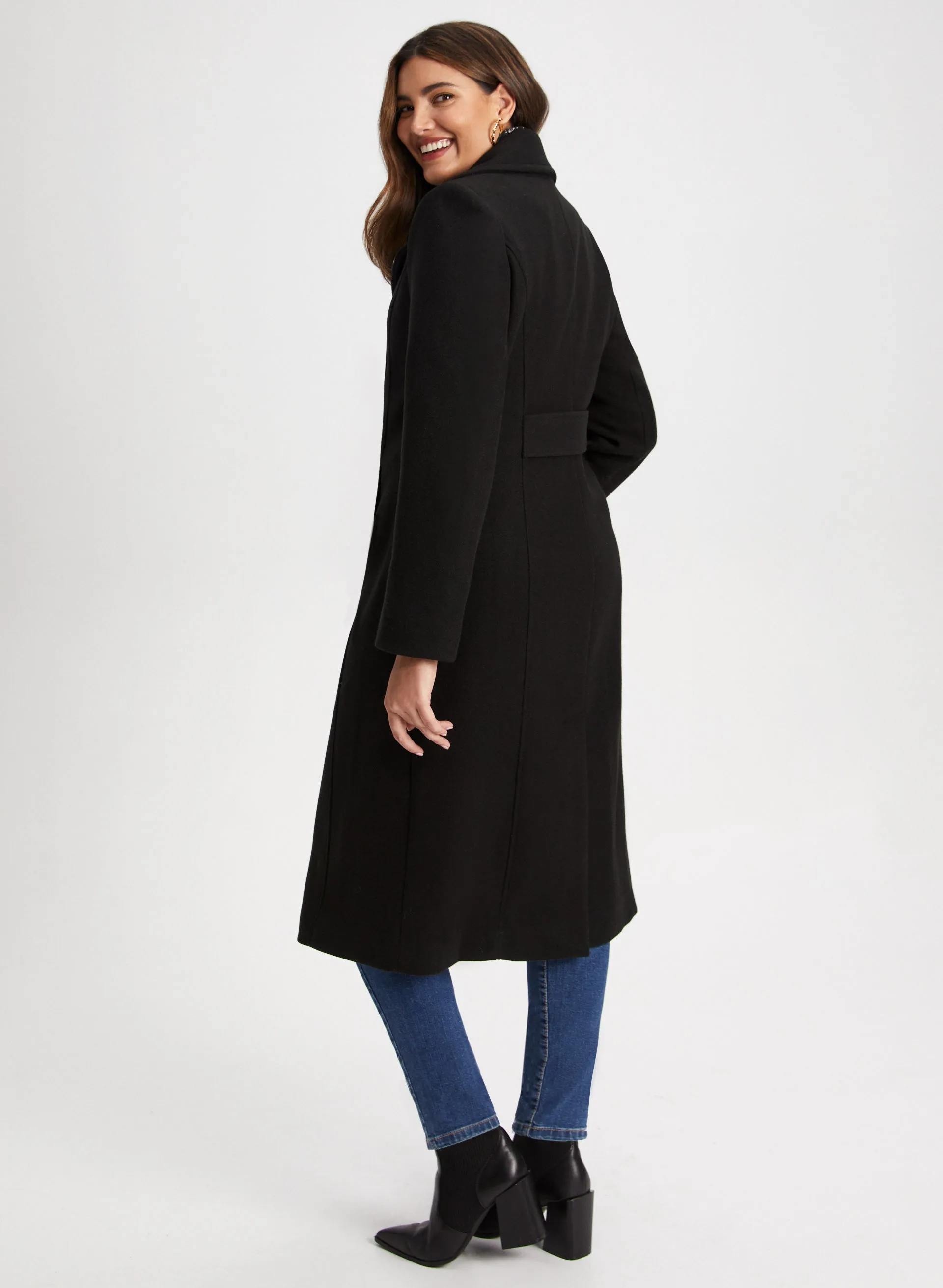 Stretch Wool Blend Coat sold by Laura product image thumbnail 2