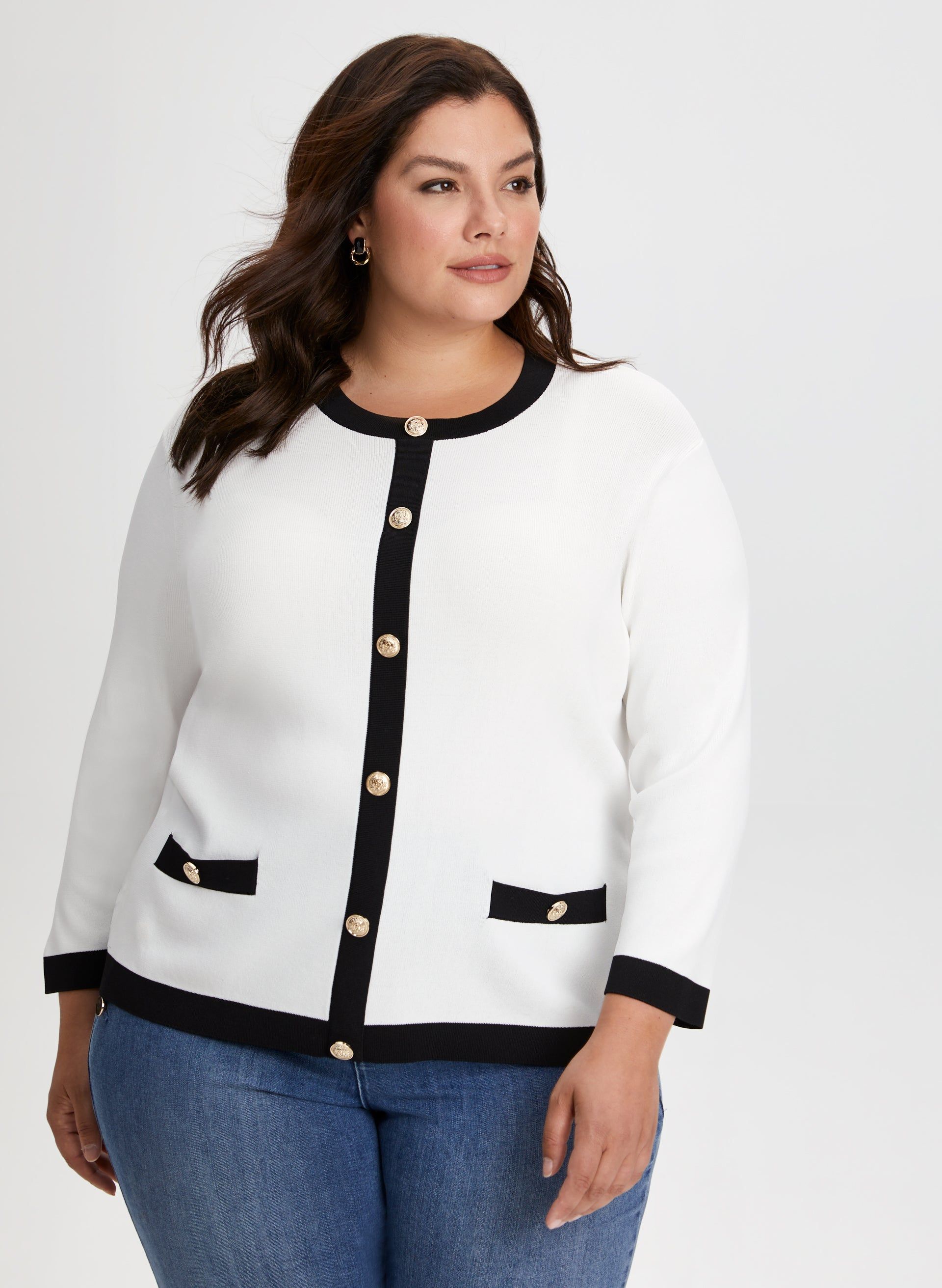 Decorative Button Sweater sold by Laura