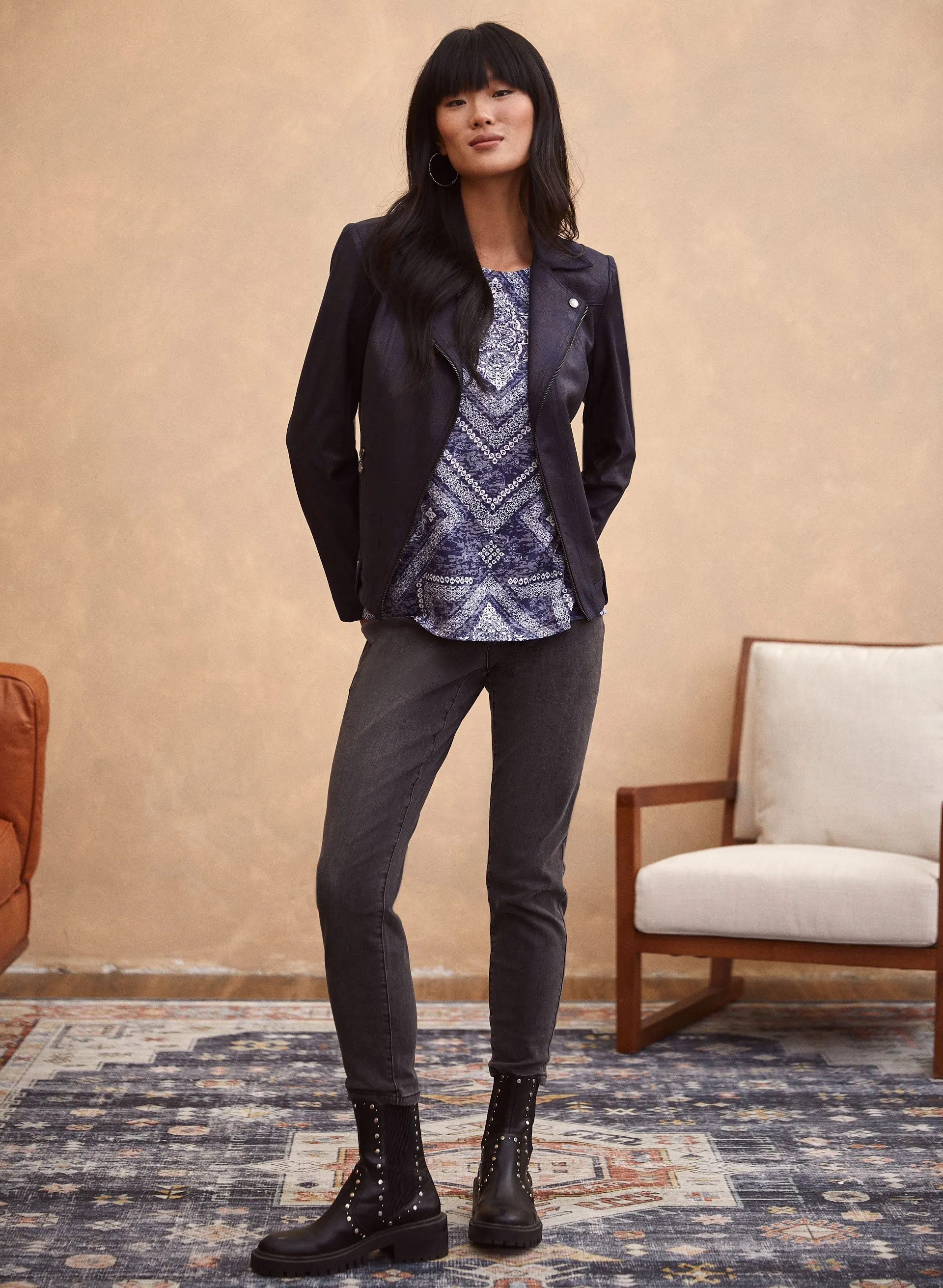 Paisley & Diamond Print Tee sold by Laura product image thumbnail 4