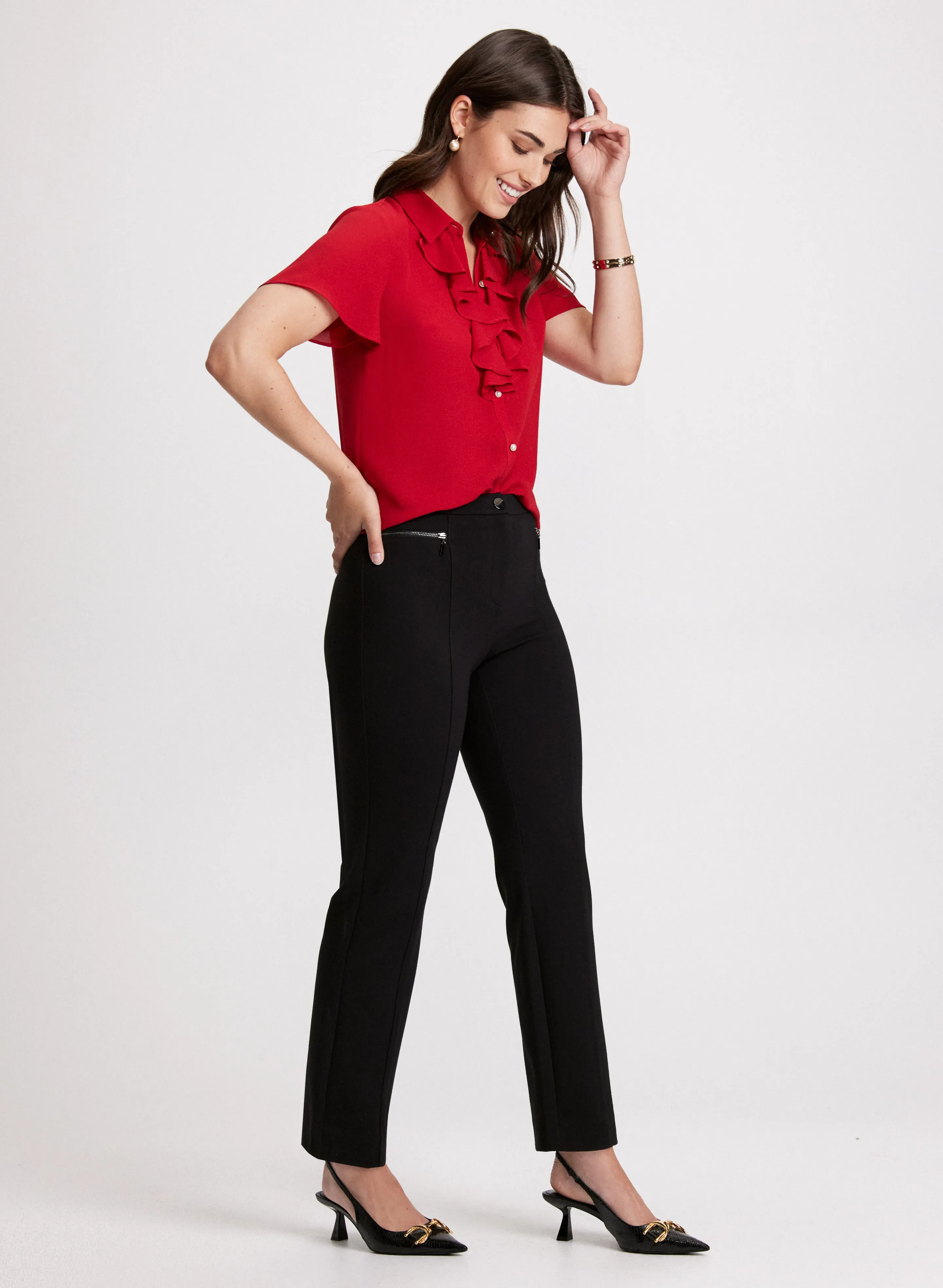 Mia Straight-Leg Pants - Short sold by Laura product image thumbnail 2