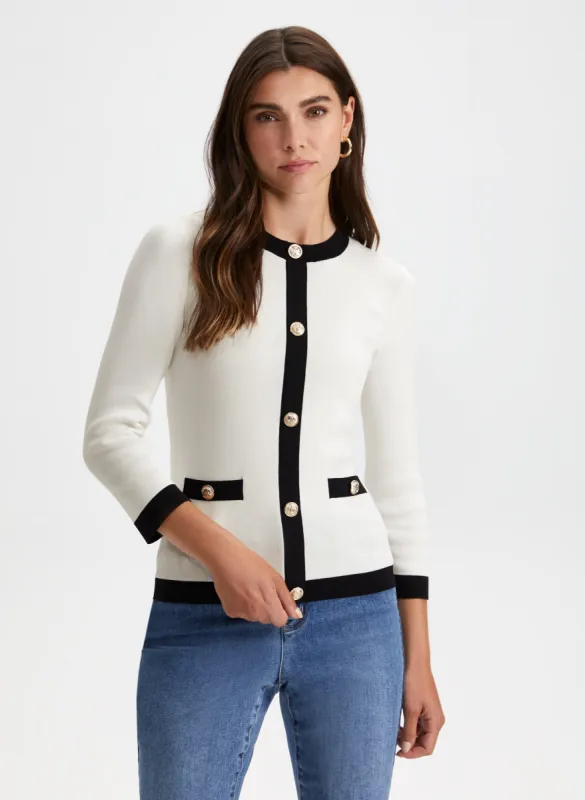 Decorative Button Sweater sold by Laura