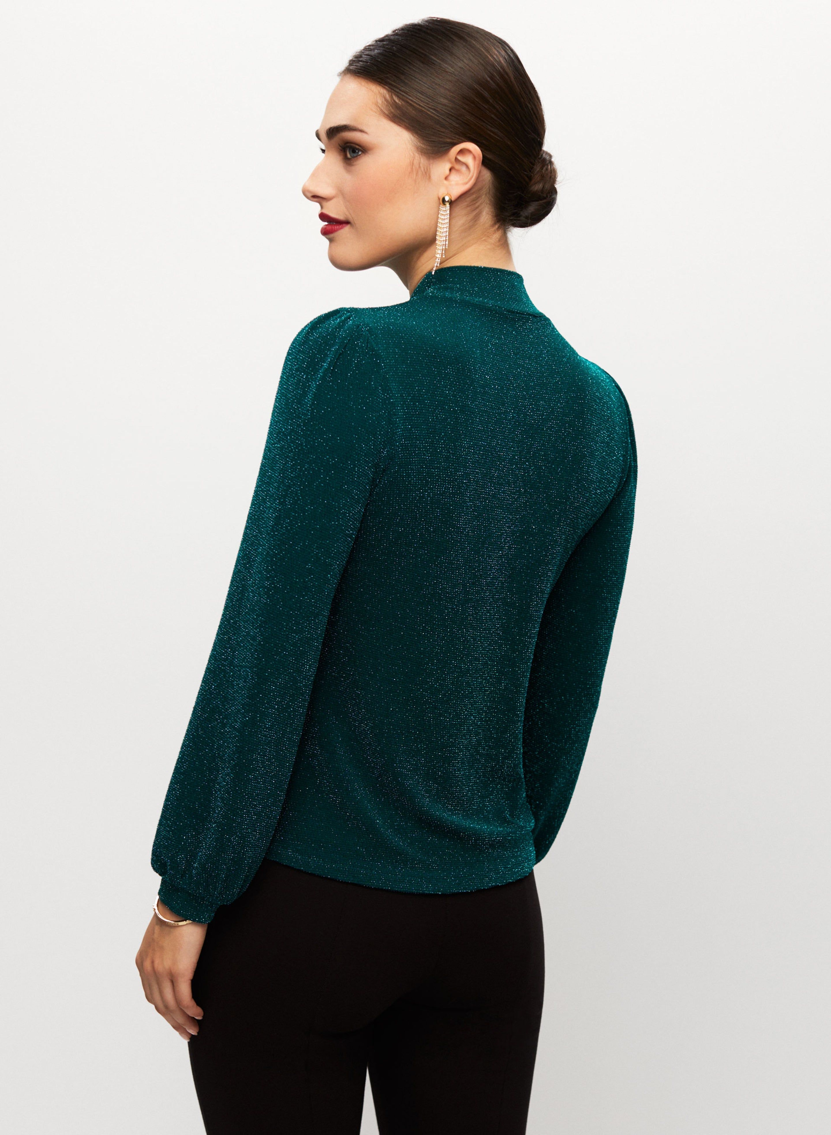 Twist Neck Shimmer Top sold by Laura product image thumbnail 3