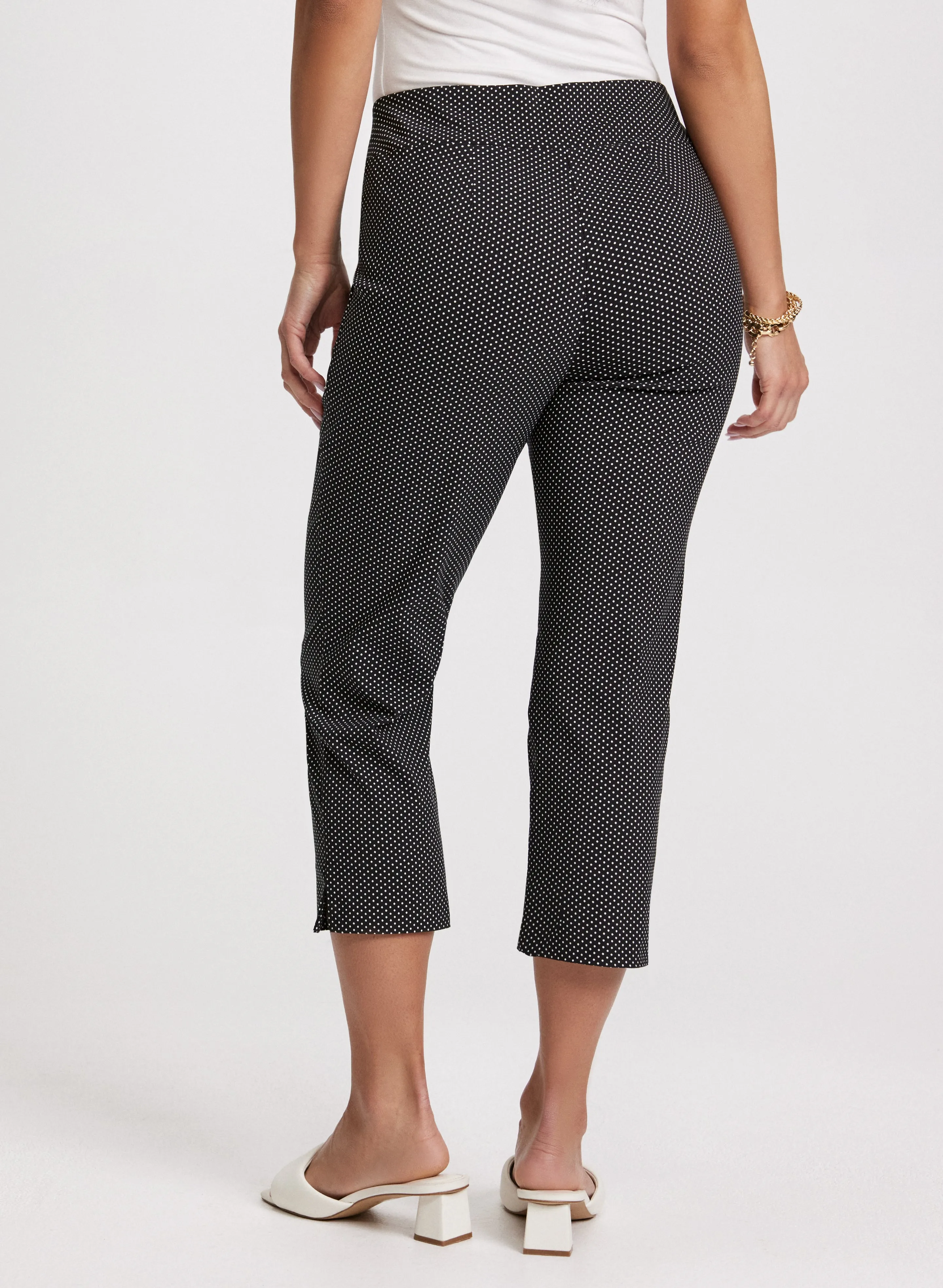 Pull-On Micro Dot Capri Pants sold by Laura product image thumbnail 2