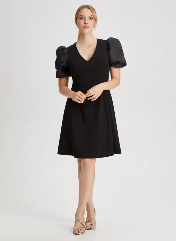 Short Puff Sleeve Dress sold by Laura
