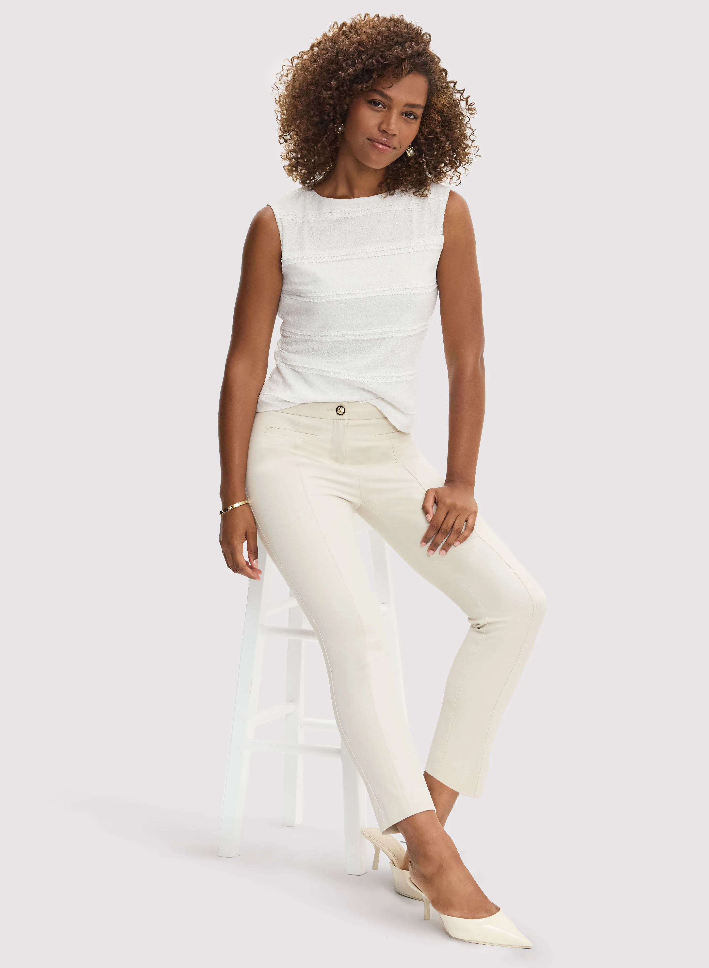 Sleeveless Lace Tank Top & Ankle-Length Pants sold by Laura