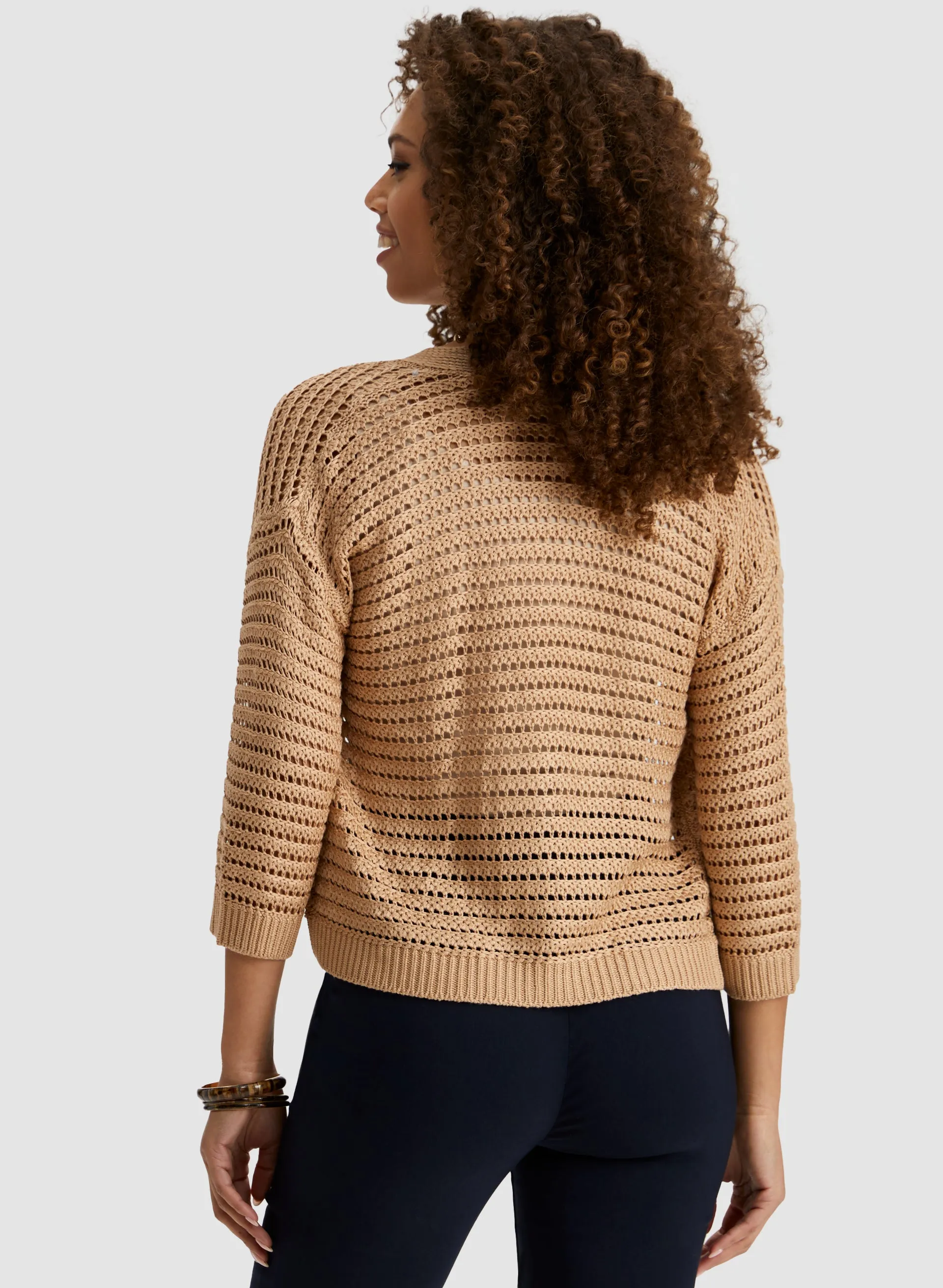 Open Front Knitted Cardigan sold by Laura product image thumbnail 4