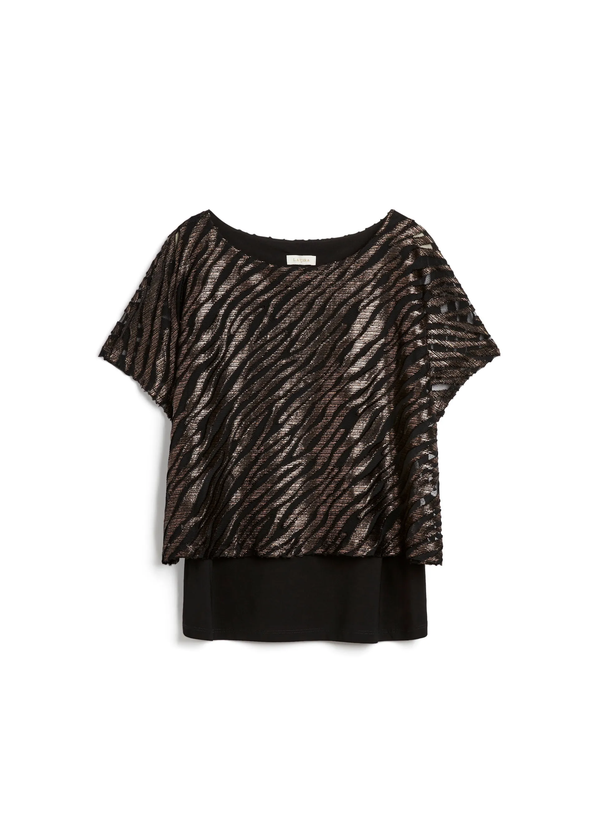 Metallic Zebra Motif Top sold by Laura product image thumbnail 5