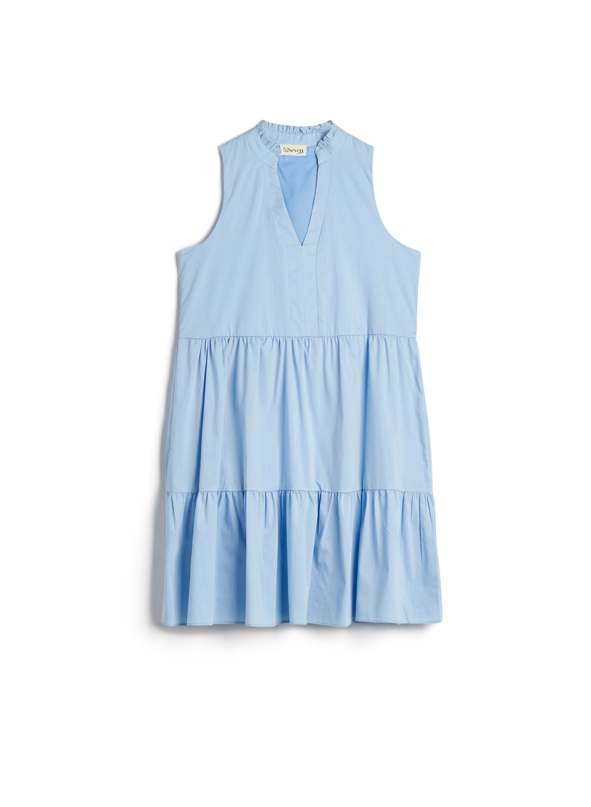 Sleeveless Tiered Cotton Poplin Dress sold by Laura product image thumbnail 3