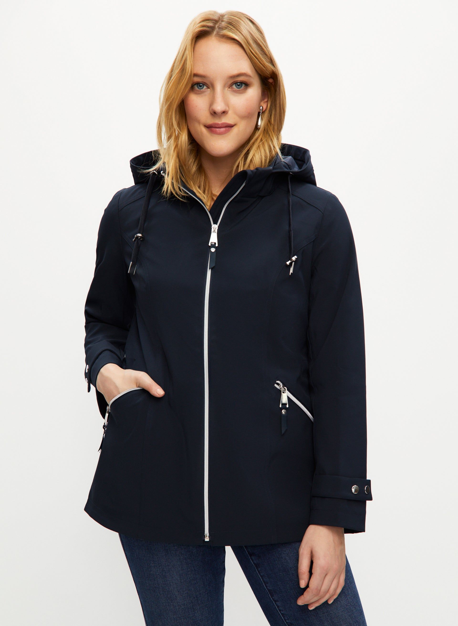 Detachable Hood Raincoat sold by Laura