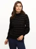 Metallic Stripe Detail Sweater sold by Laura
