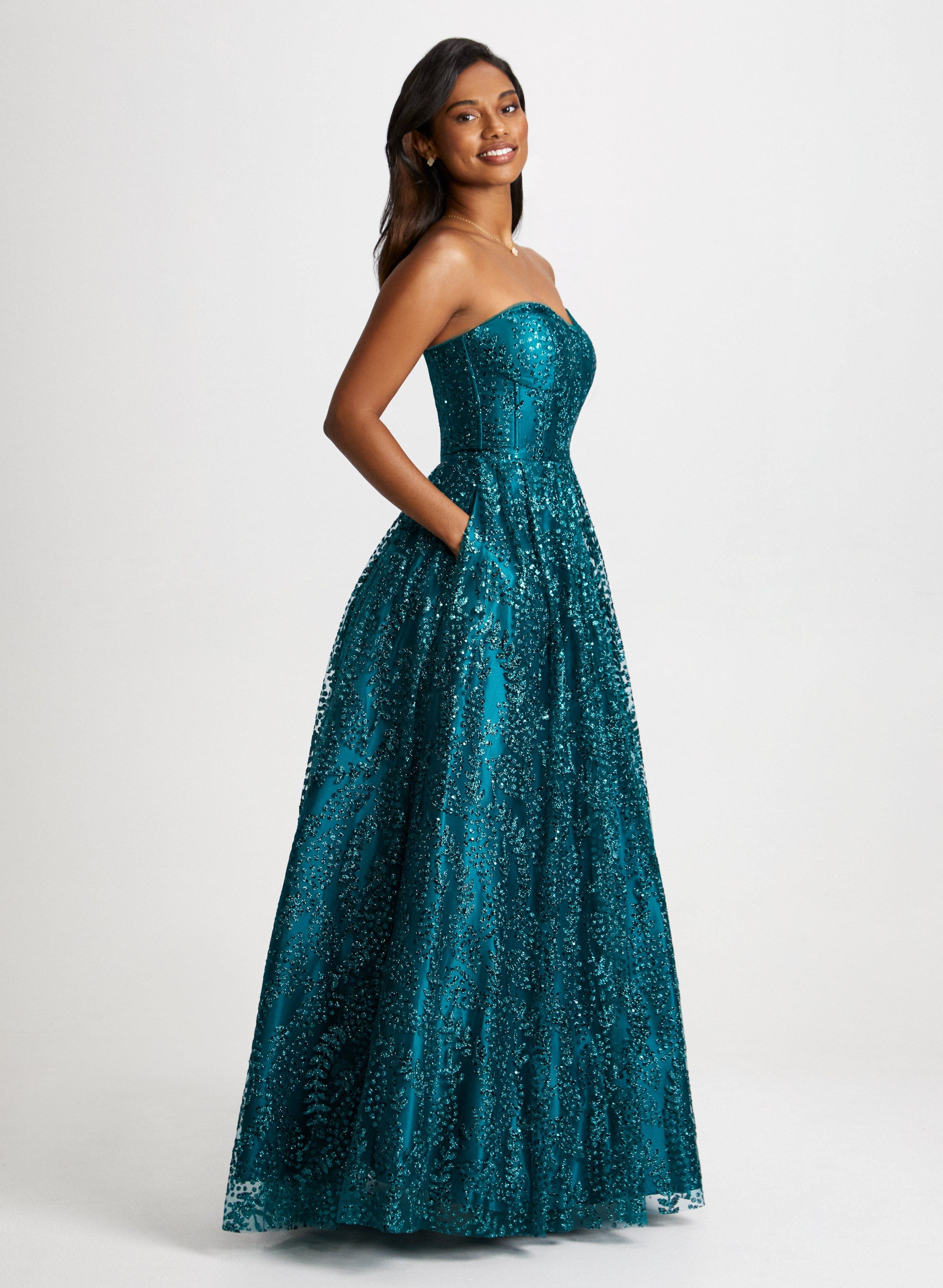 Strapless Corset Detail Ball Gown sold by Laura product image thumbnail 2