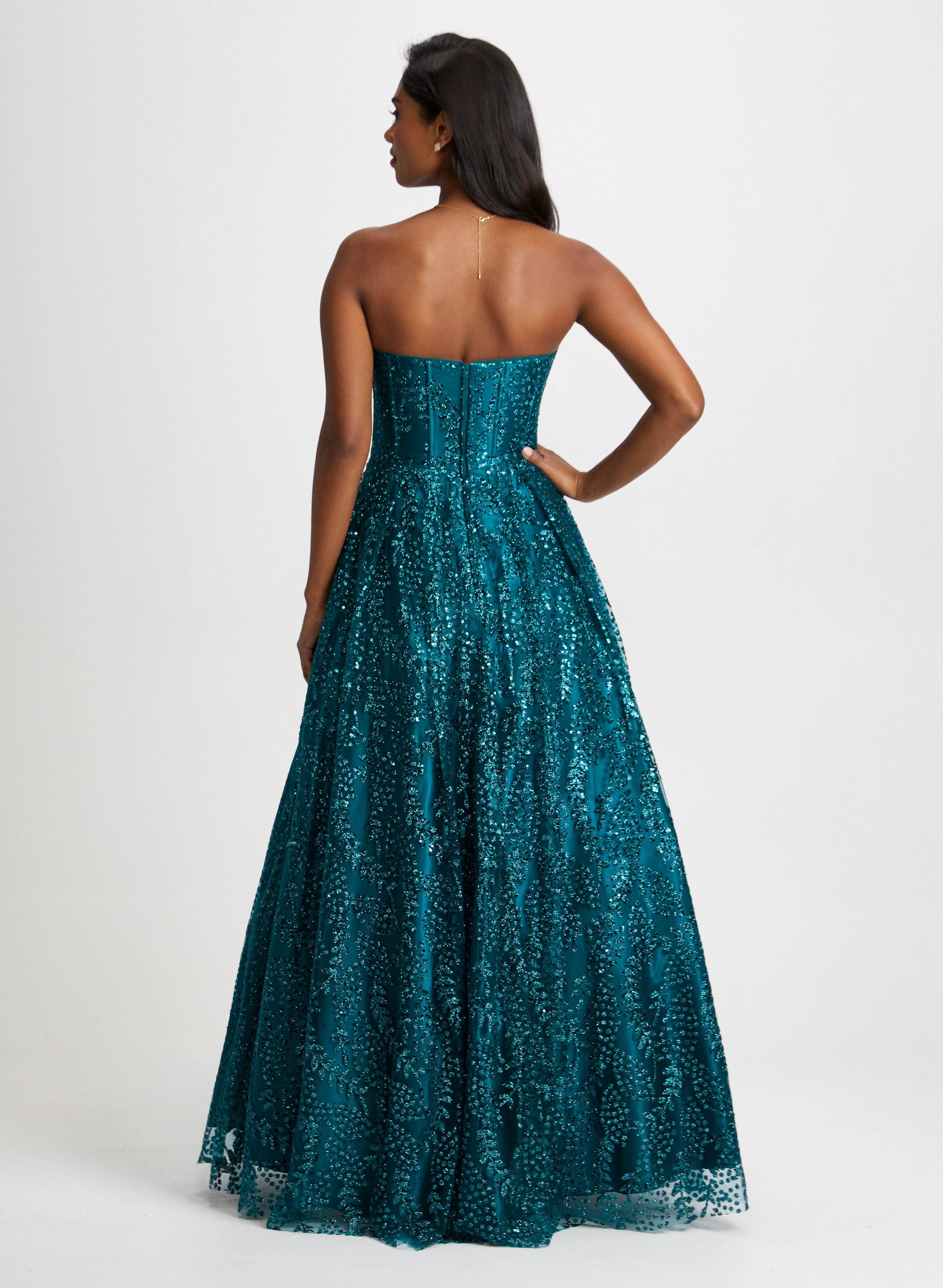 Strapless Corset Detail Ball Gown sold by Laura product image thumbnail 3