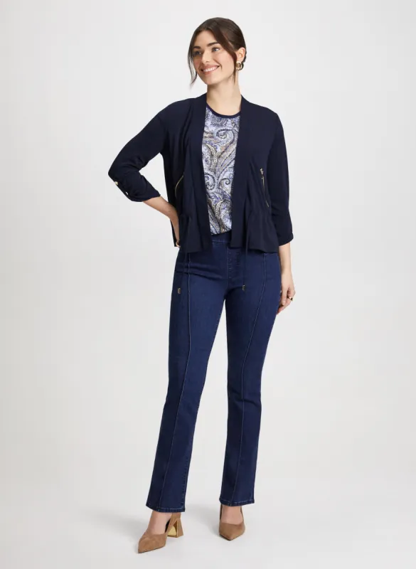 Tie Waist Jacket & Bootcut Jeans sold by Laura