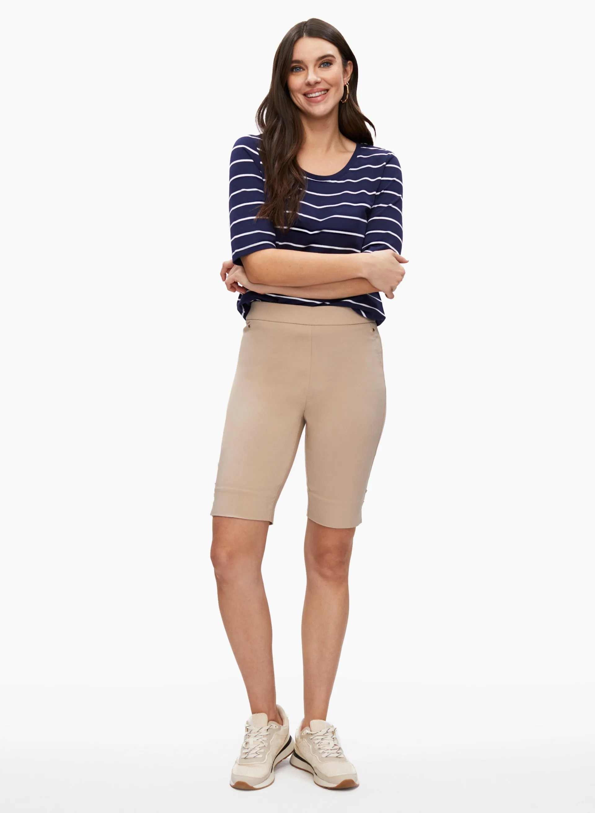 Striped Elbow Sleeve Tee sold by Laura product image thumbnail 4