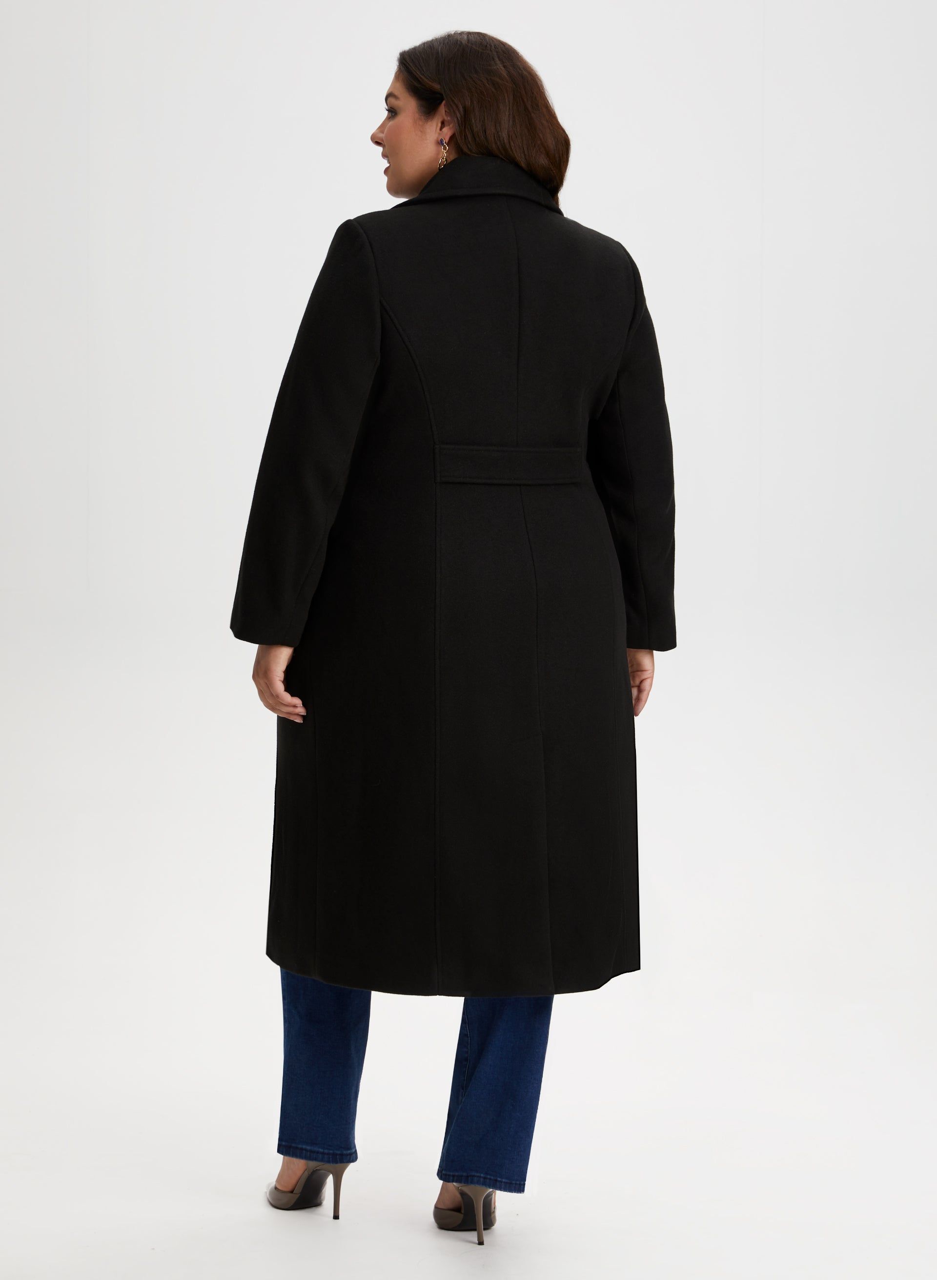 Notch Collar Wool-Blend Coat sold by Laura product image thumbnail 2