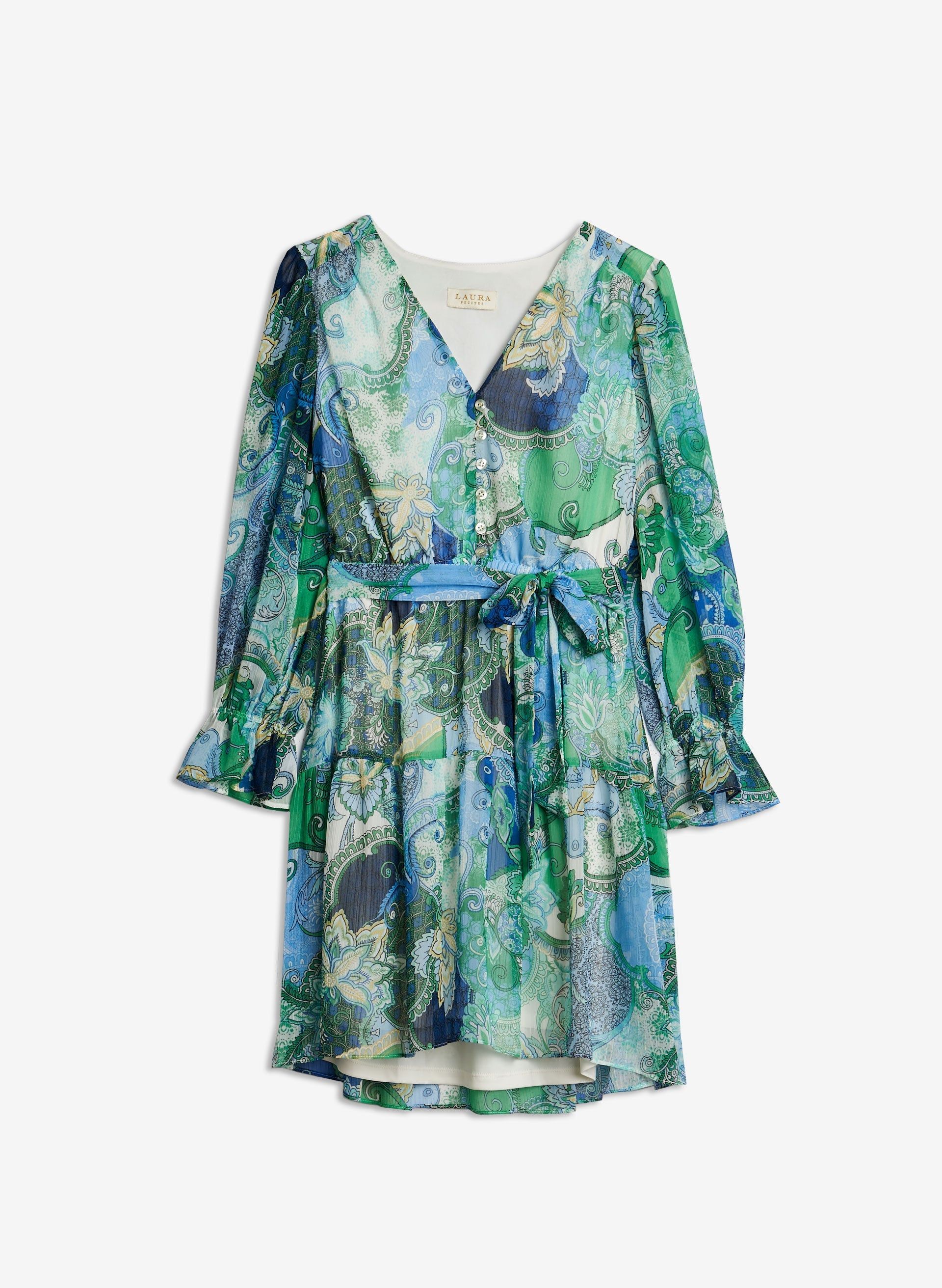 Paisley Print Chiffon Dress sold by Laura product image thumbnail 4